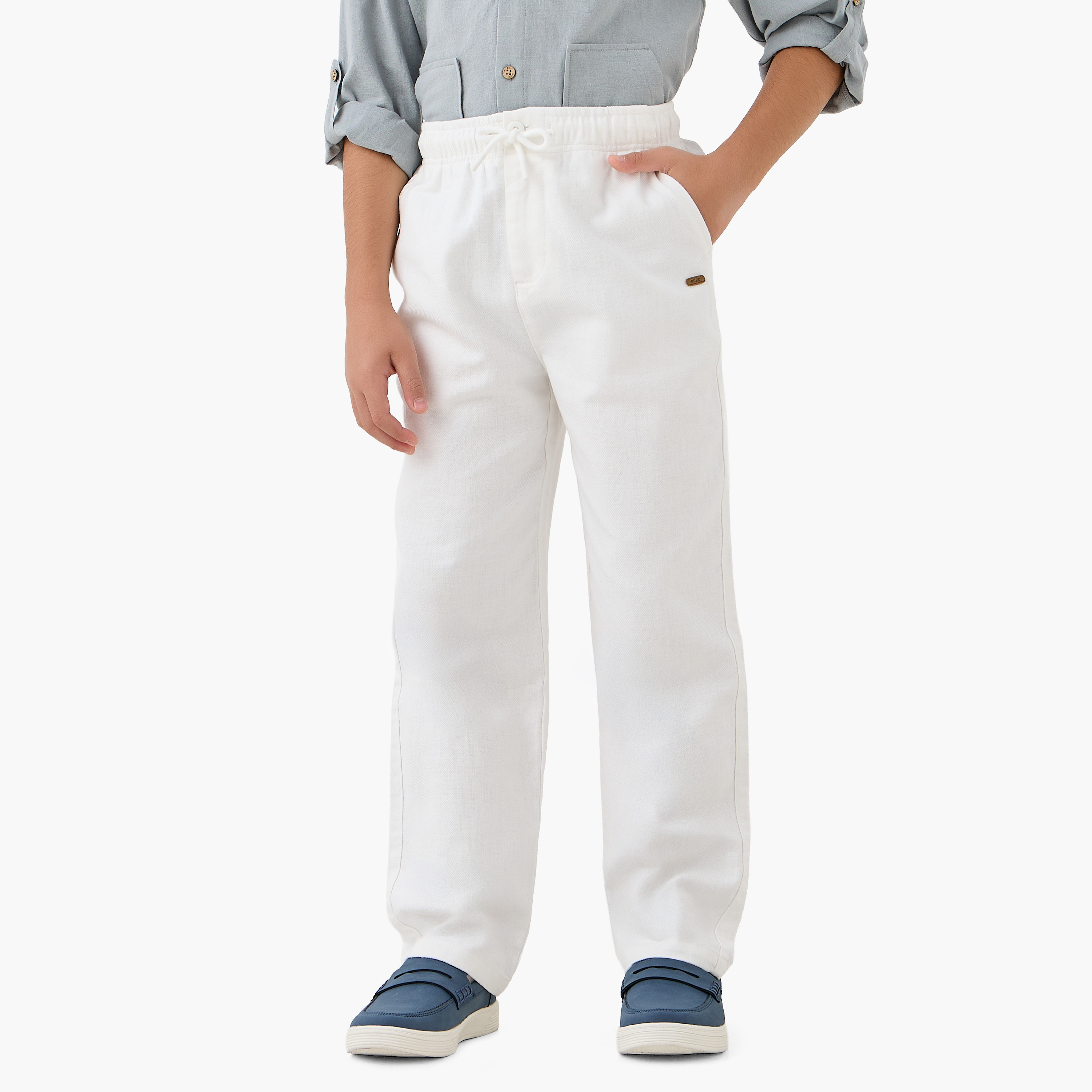 بنطلون بجيوب وخصر مطاطي من إليجو-boys-clothing-bottoms-trousers-image-4