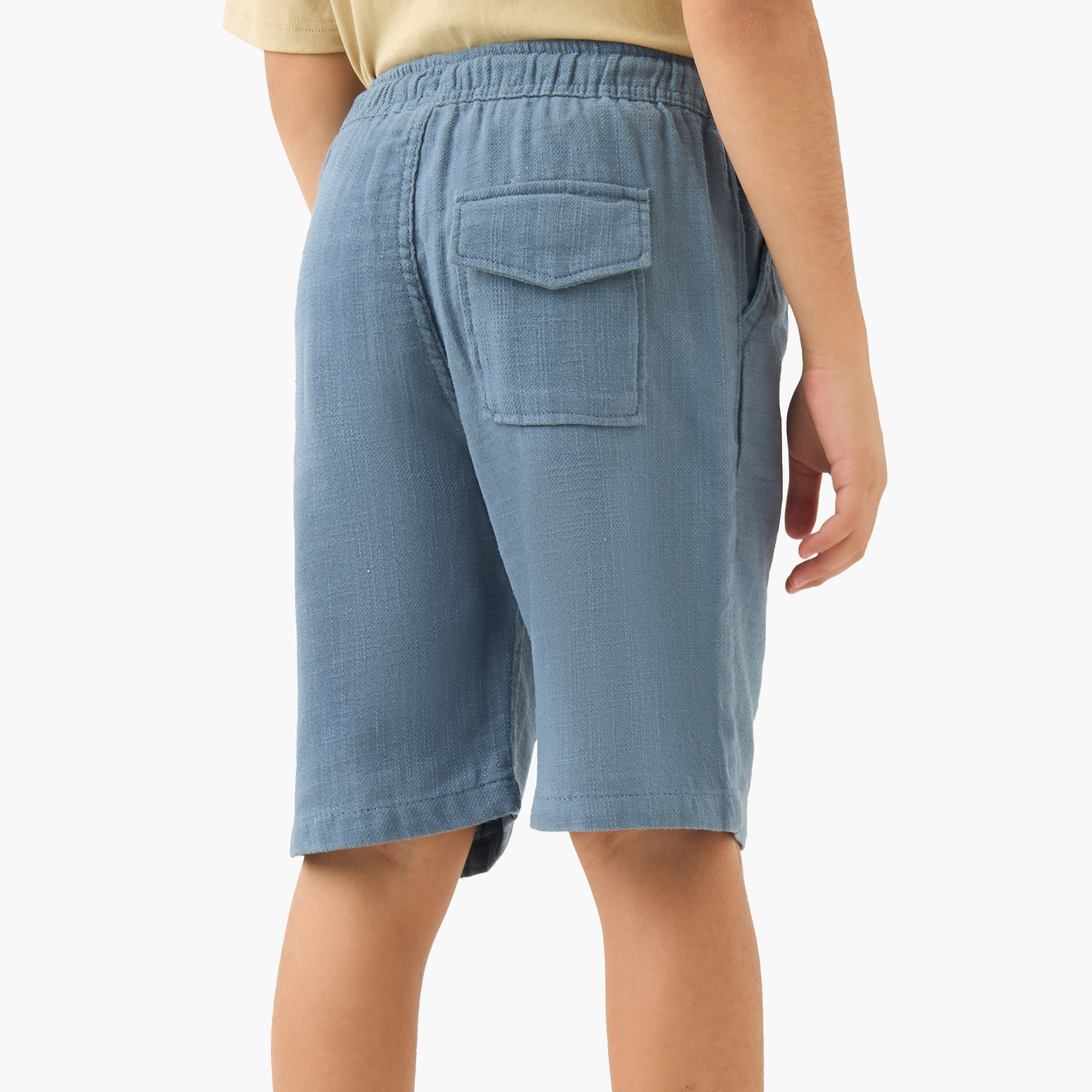 Eligo Drawstring Waist Shorts with Pockets-boys-clothing-bottoms-shorts-image-3