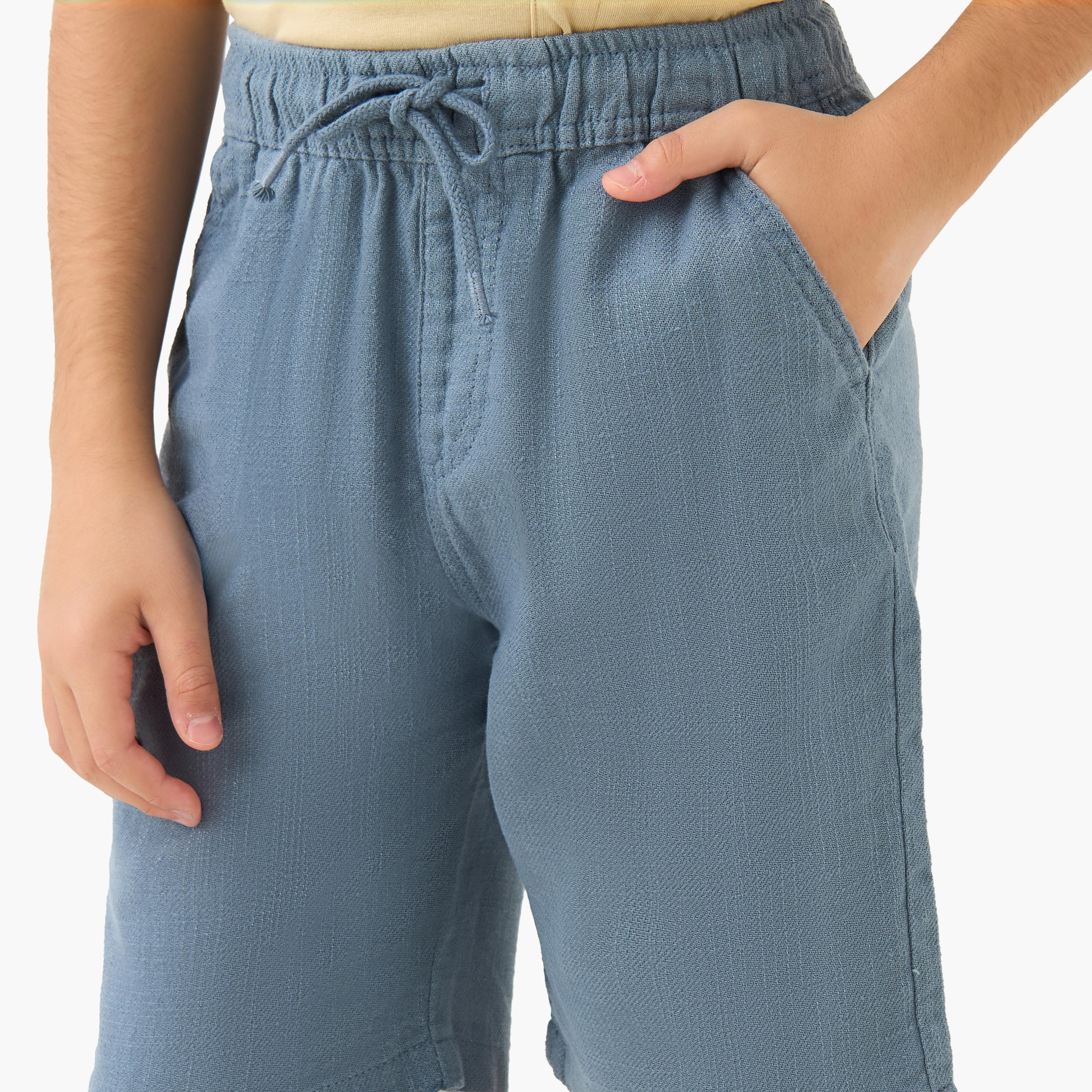 Eligo Drawstring Waist Shorts with Pockets-boys-clothing-bottoms-shorts-image-4