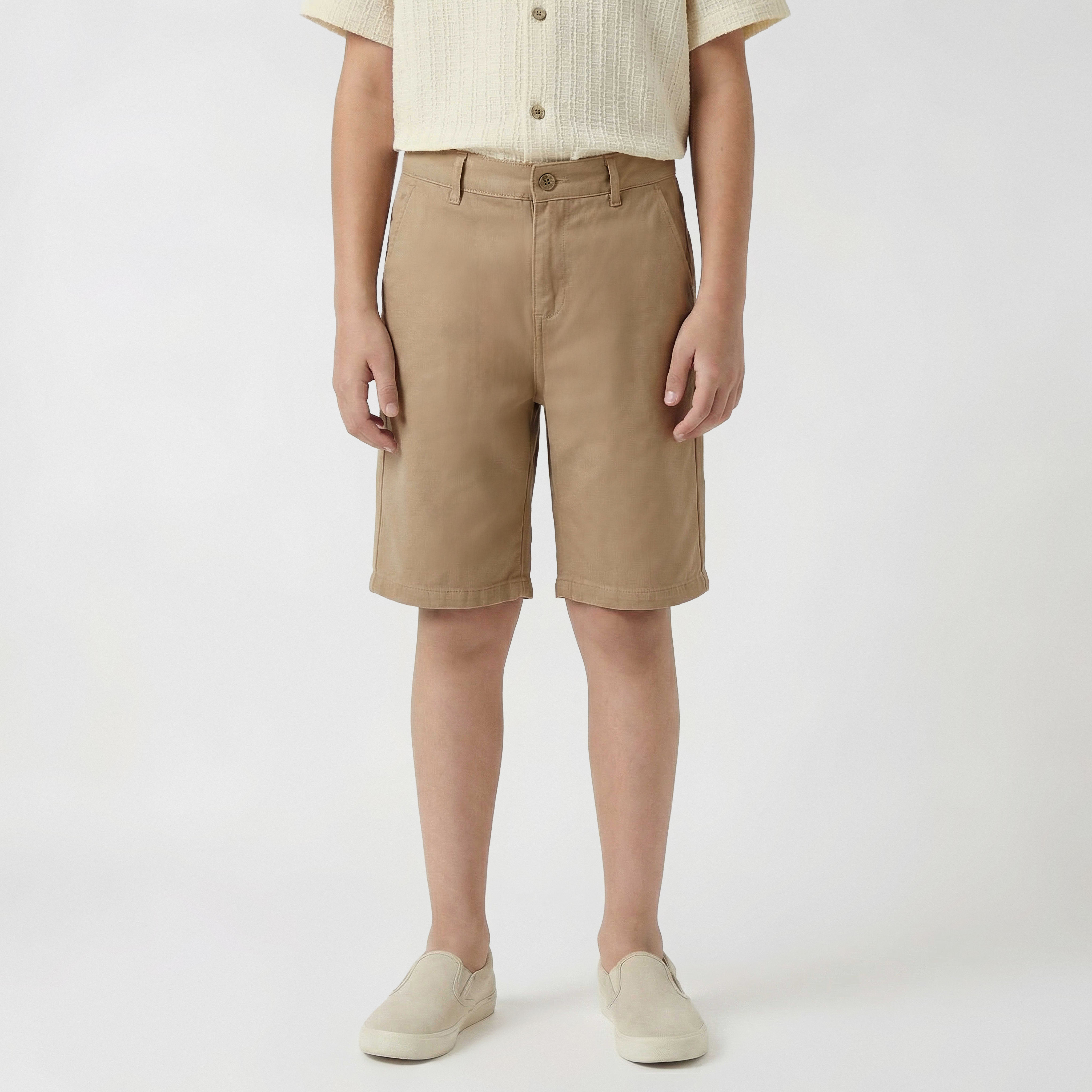 Eligo Collared Short Sleeve Shirt and Shorts Set with Pockets-boys-clothing-setsandcoords-image-3