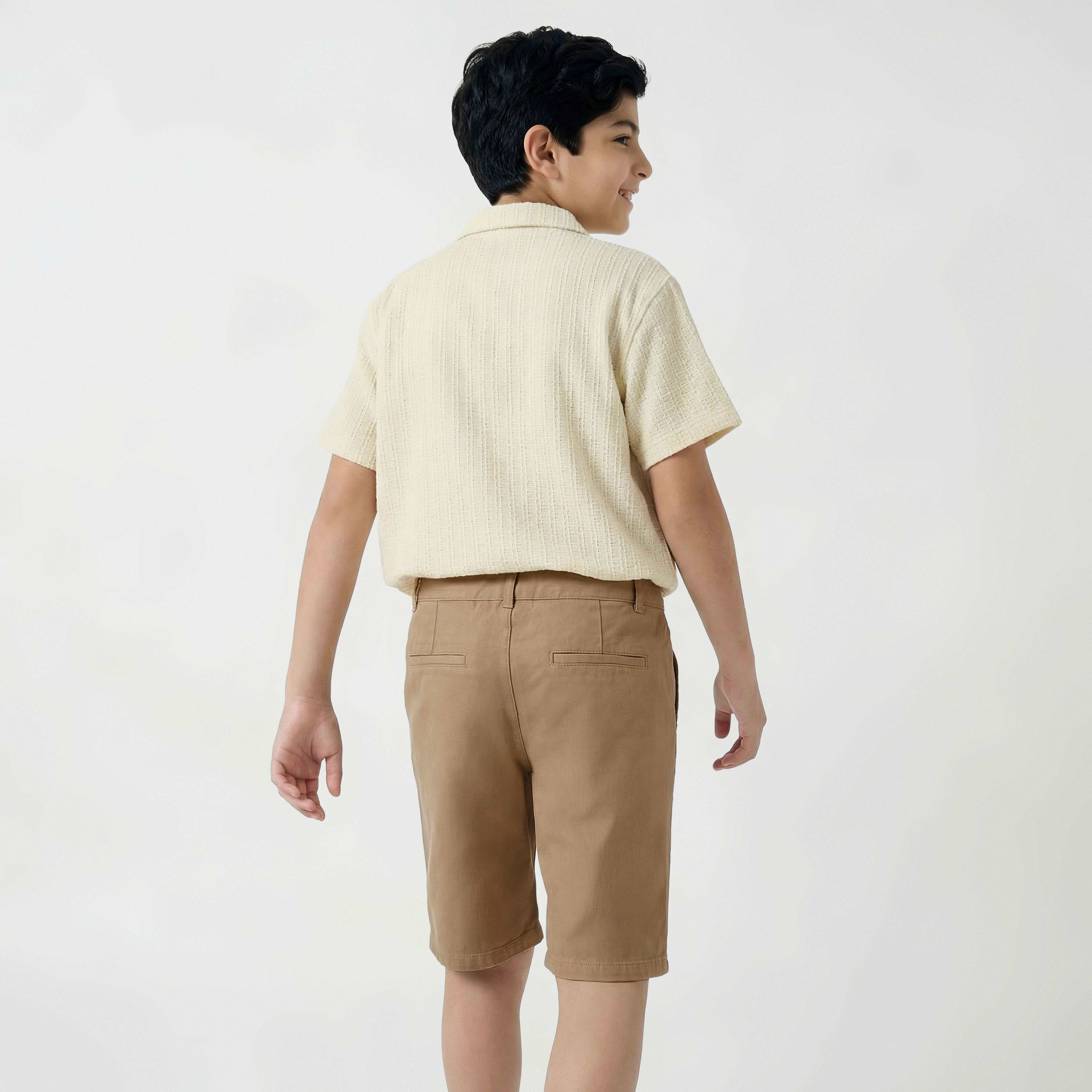 Eligo Collared Short Sleeve Shirt and Shorts Set with Pockets-boys-clothing-setsandcoords-image-4