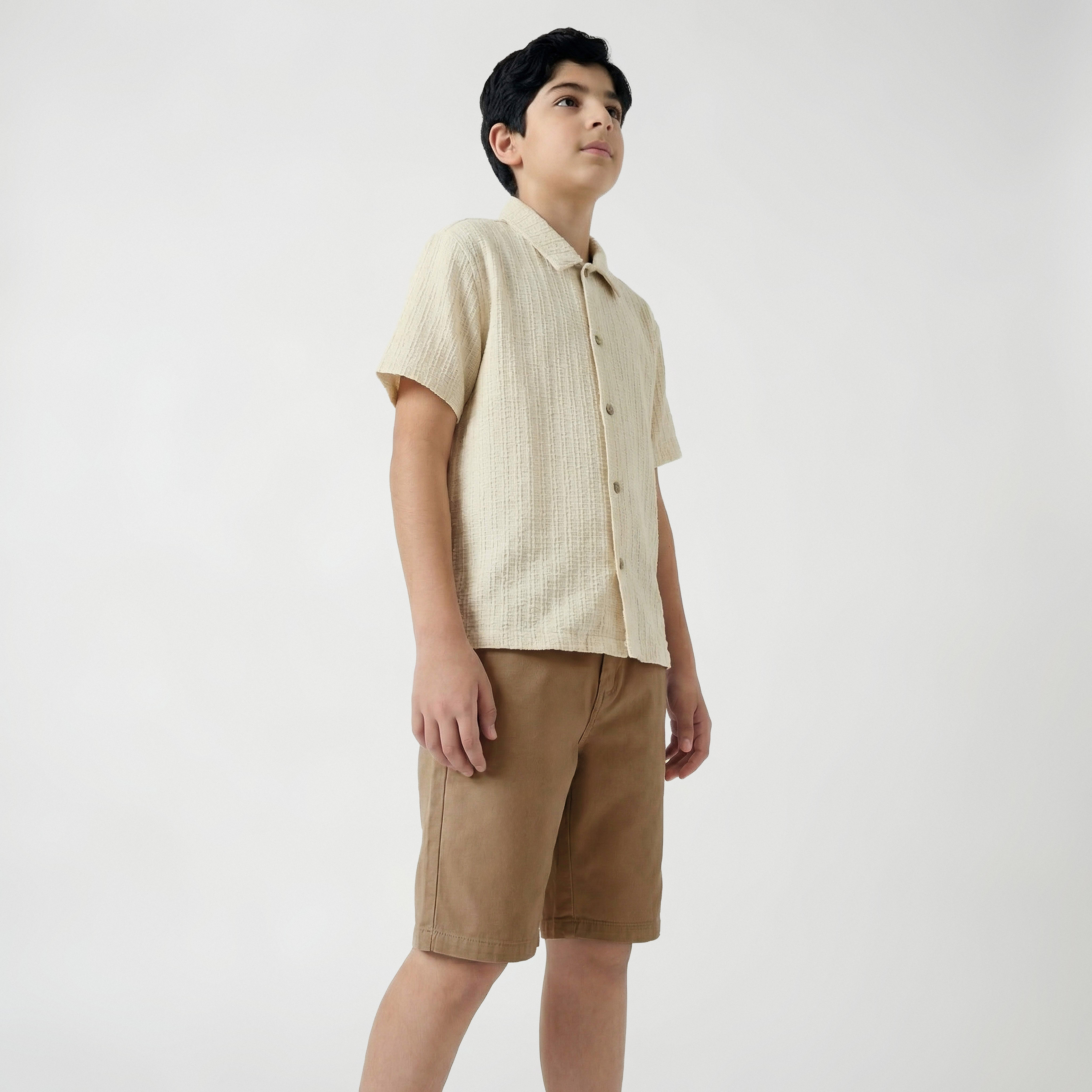 Eligo Collared Short Sleeve Shirt and Shorts Set with Pockets-boys-clothing-setsandcoords-image-7