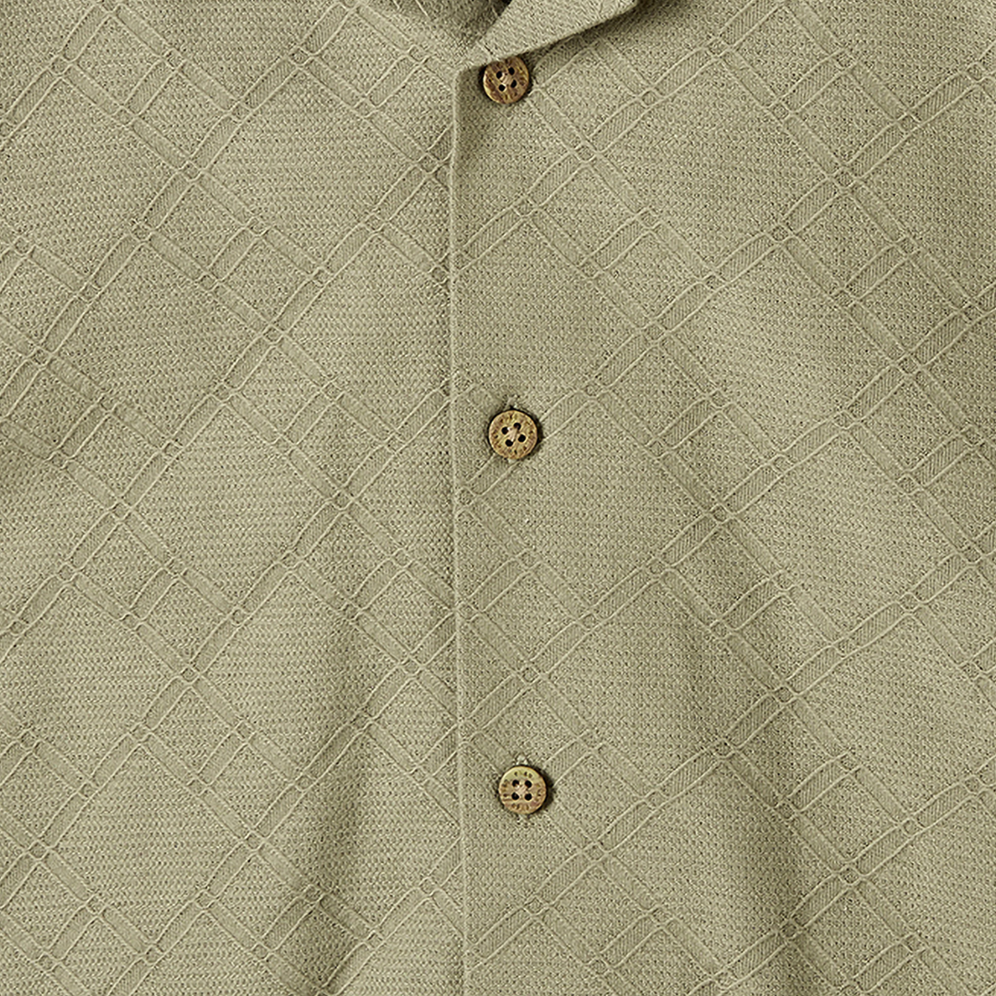 طقم شورت وقميص بارز الملمس بأكمام قصيرة وياقة عادية-boys-clothing-setsandcoords-image-5