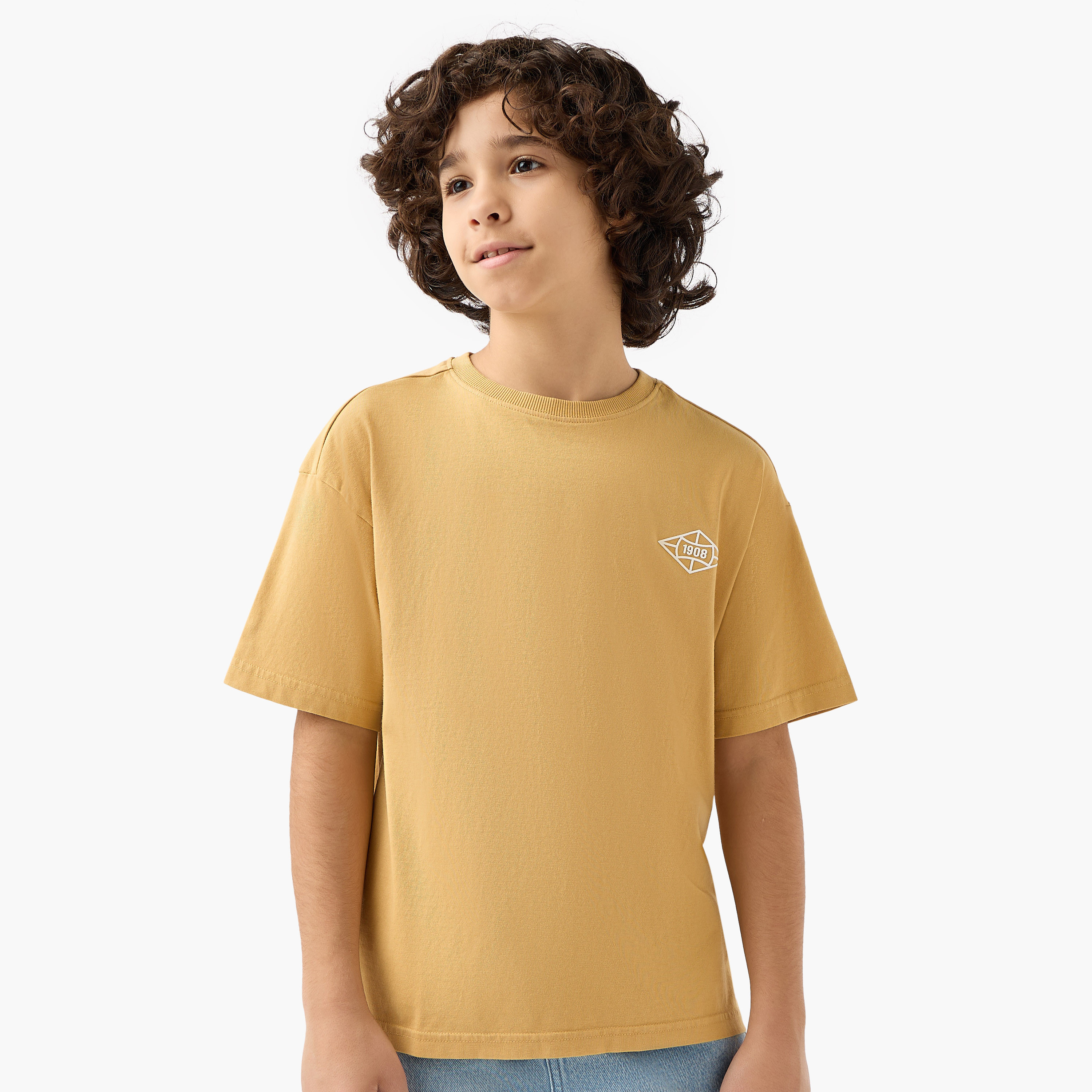 تيشيرت بياقة ضيقة وأكمام قصيرة وطبعات جرافيك من لي كوبر-boys-clothing-tshirtsandpolos-image-3