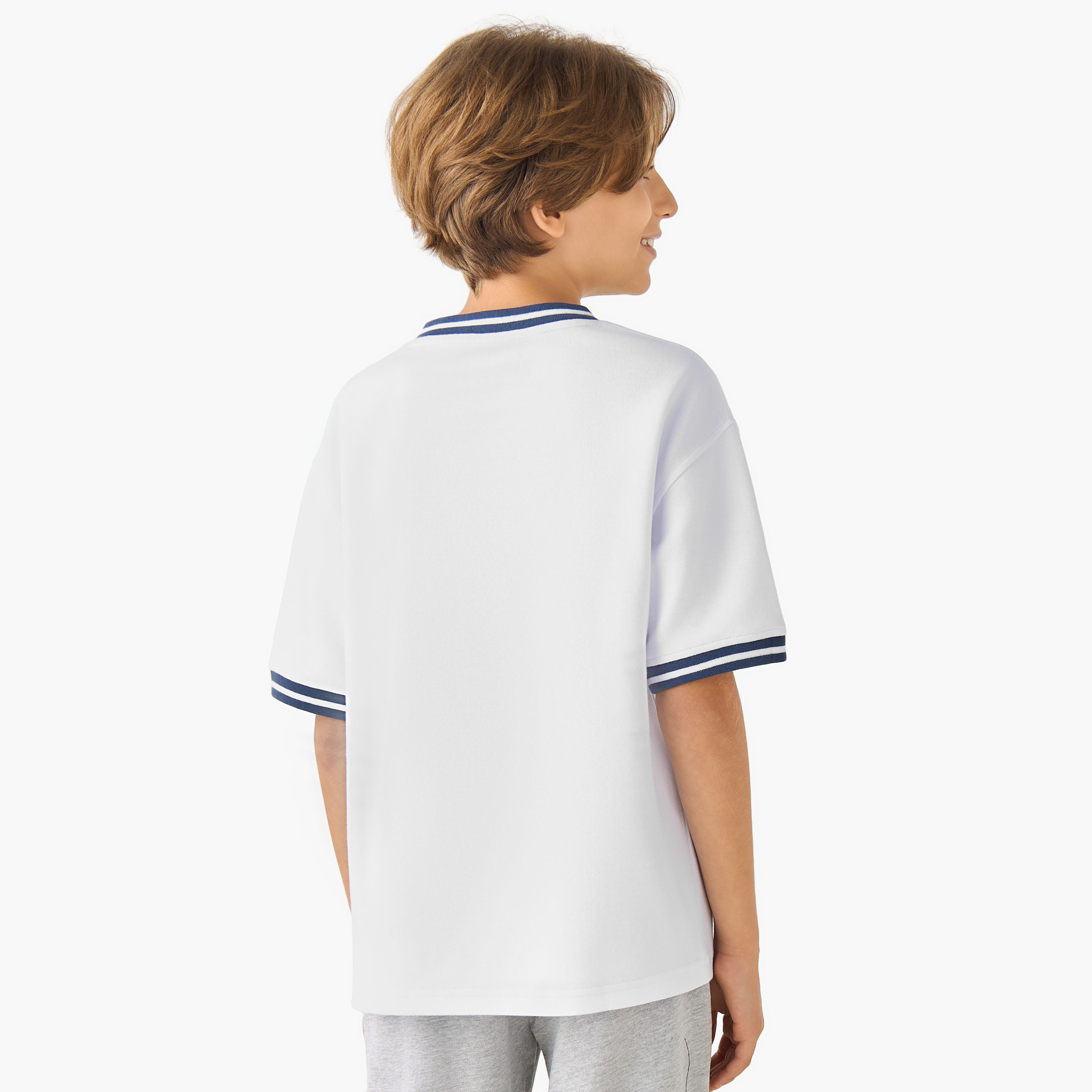 Lee Cooper Crew Neck Short Sleeves T-shirt with Varsity Print-boys-clothing-tshirtsandpolos-image-3