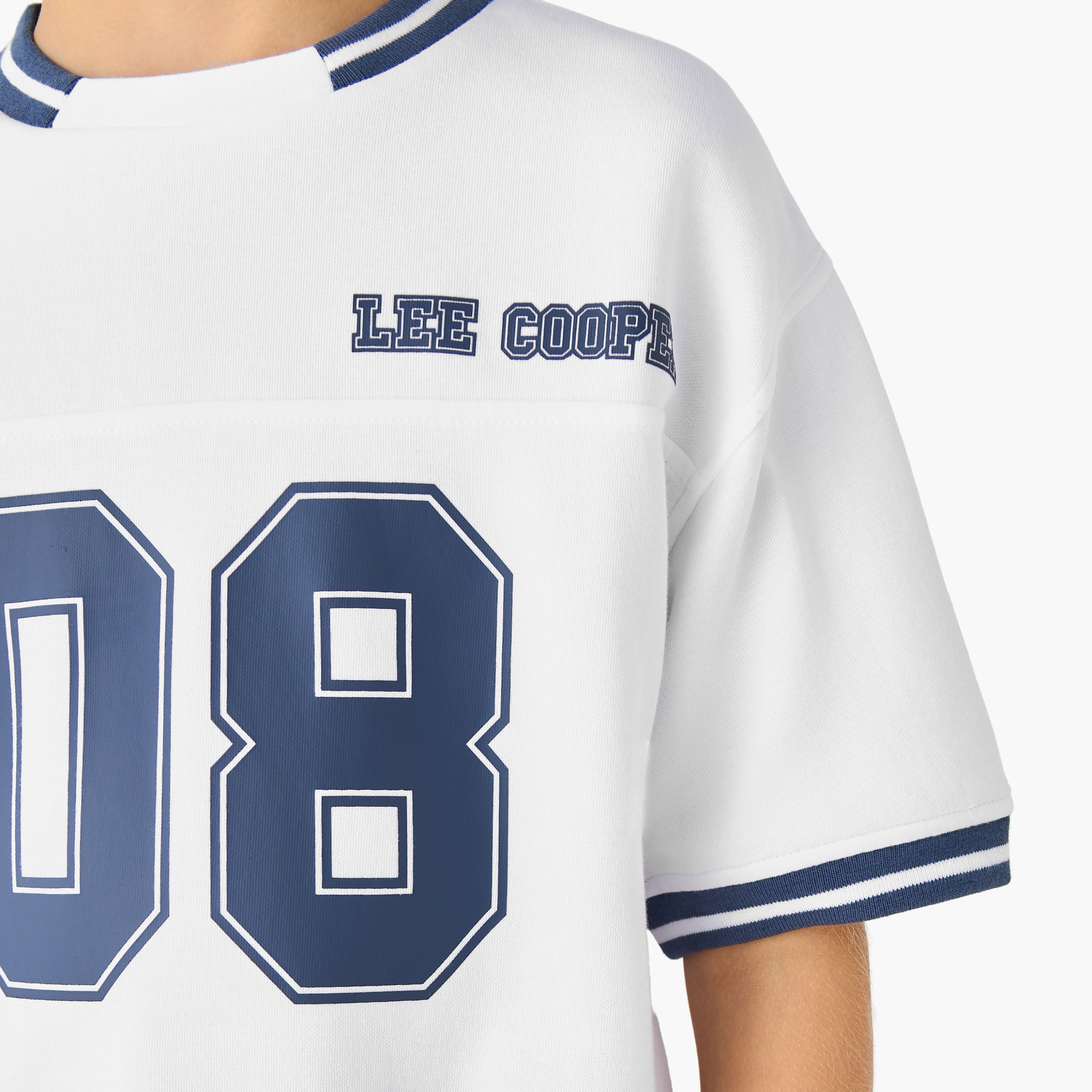 Lee Cooper Crew Neck Short Sleeves T-shirt with Varsity Print-boys-clothing-tshirtsandpolos-image-4