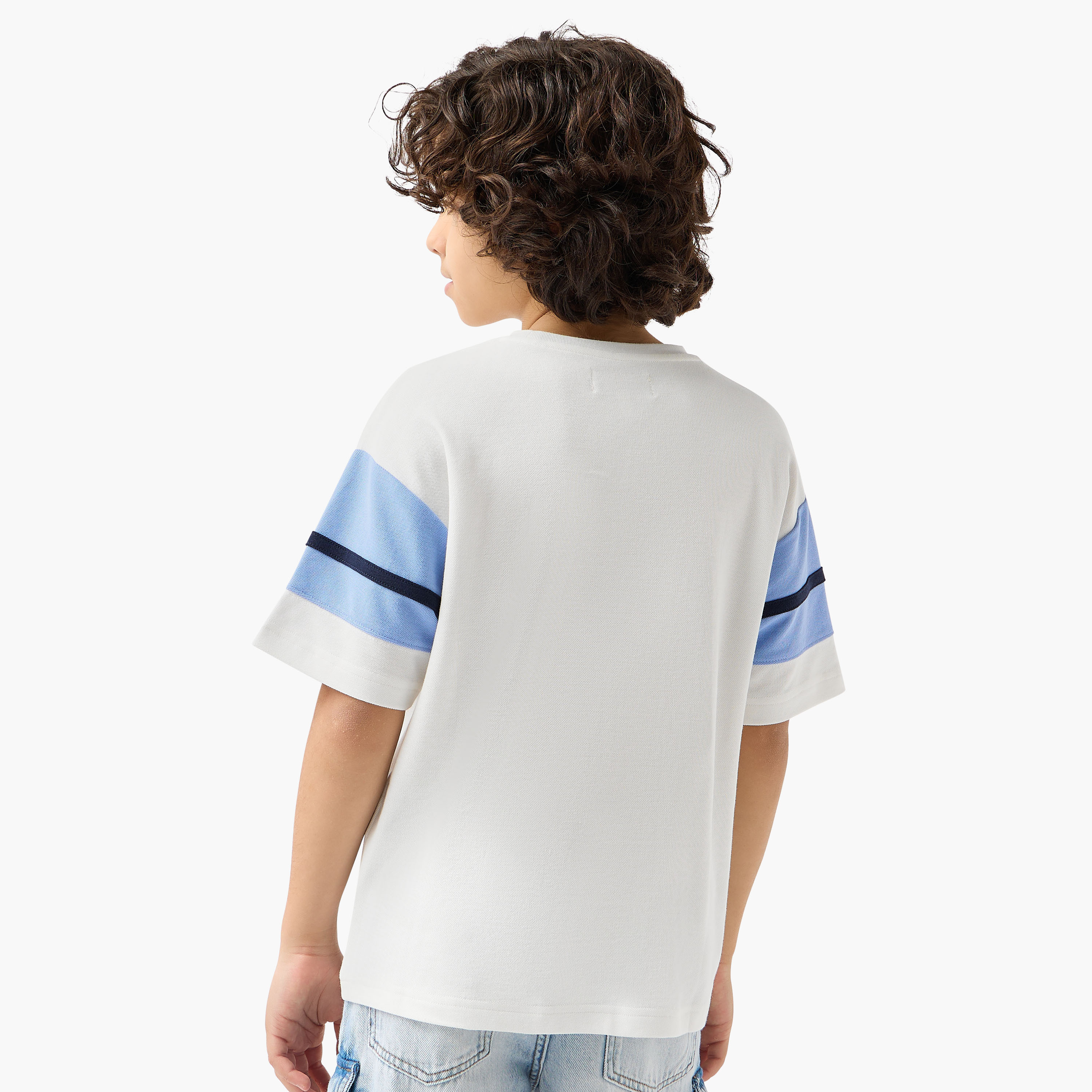 Lee Cooper V-neck Short Sleeves T-shirt with Varsity Print-boys-clothing-tshirtsandpolos-image-3
