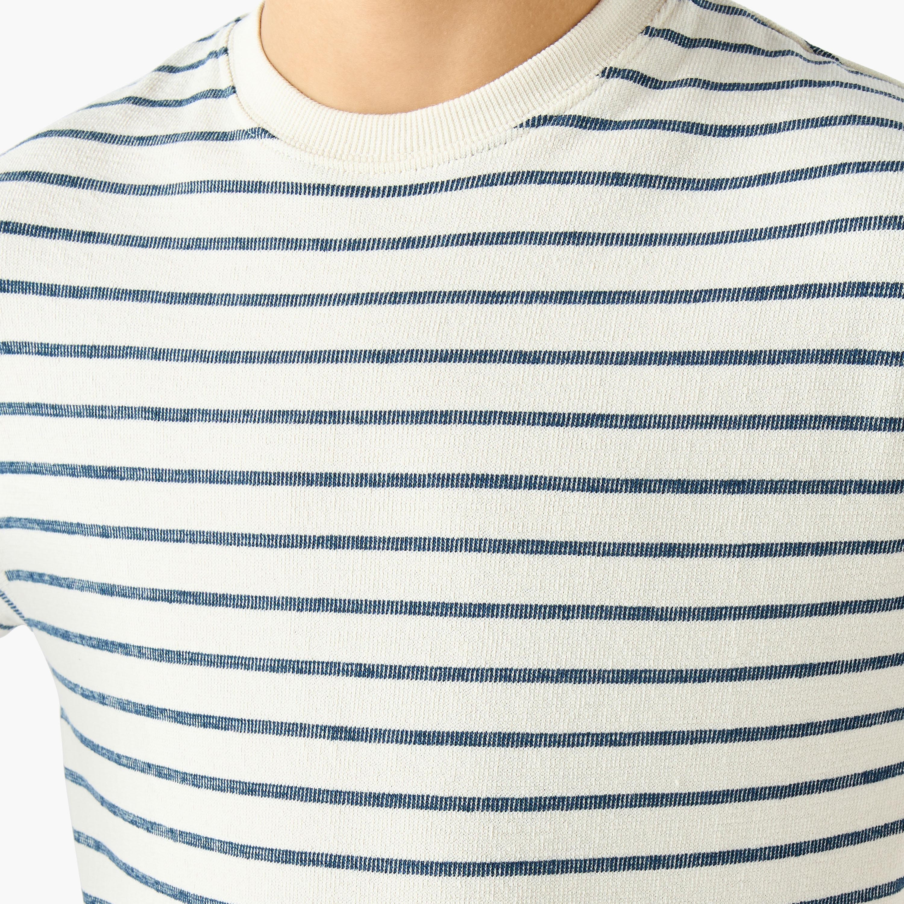 تيشيرت مخطط برقبة ضيقة وأكمام قصيرة من لي كوبر-boys-clothing-tshirtsandpolos-image-6