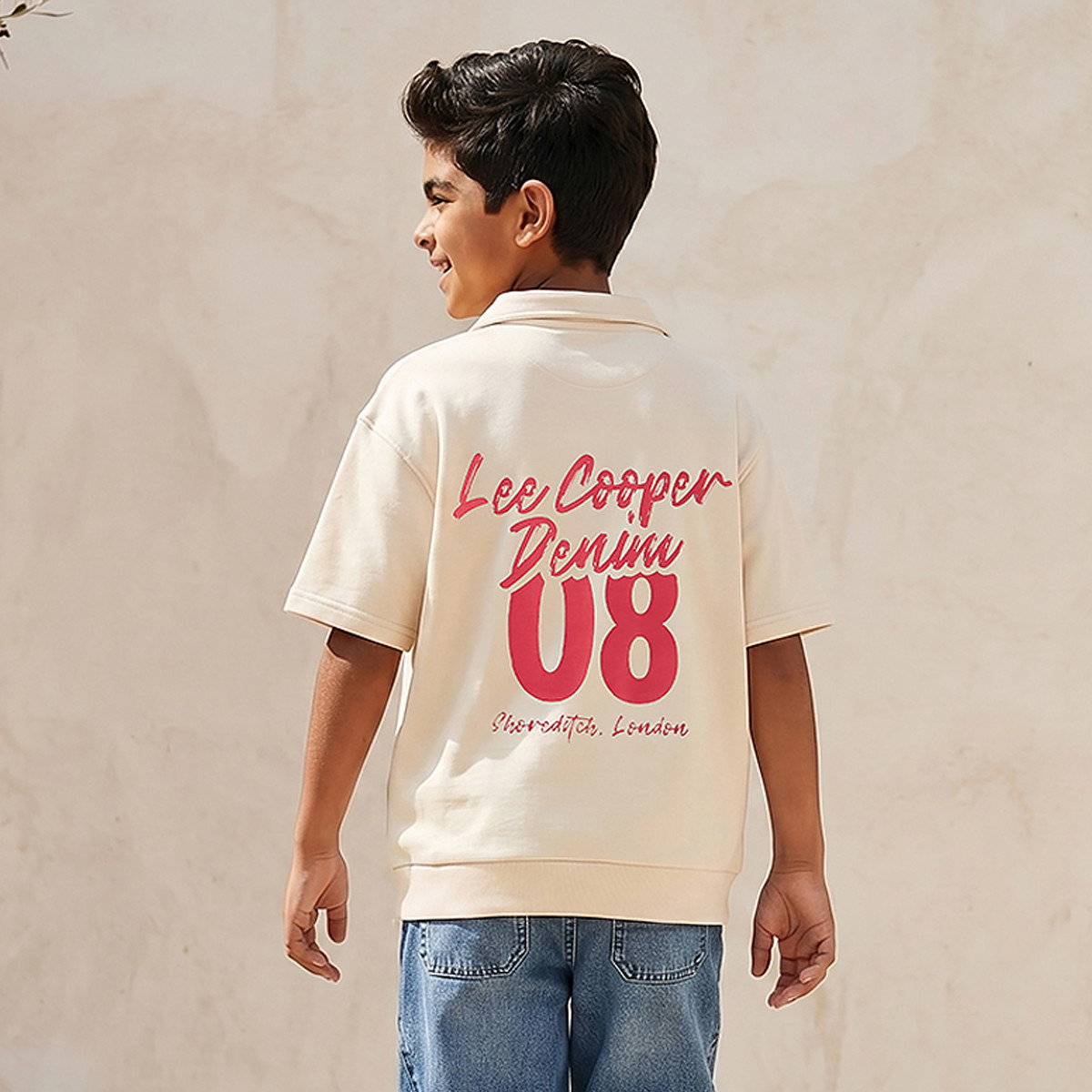 تيشيرت بولو بياقة جوني وأكمام قصيرة من لي كوبر-boys-clothing-tshirtsandpolos-image-1
