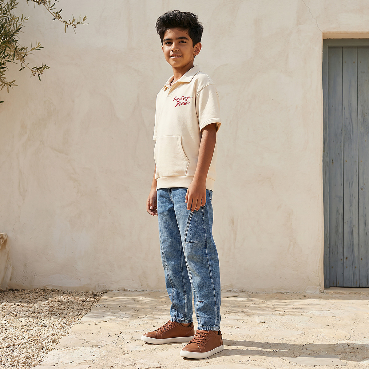 تيشيرت بولو بياقة جوني وأكمام قصيرة من لي كوبر-boys-clothing-tshirtsandpolos-image-6