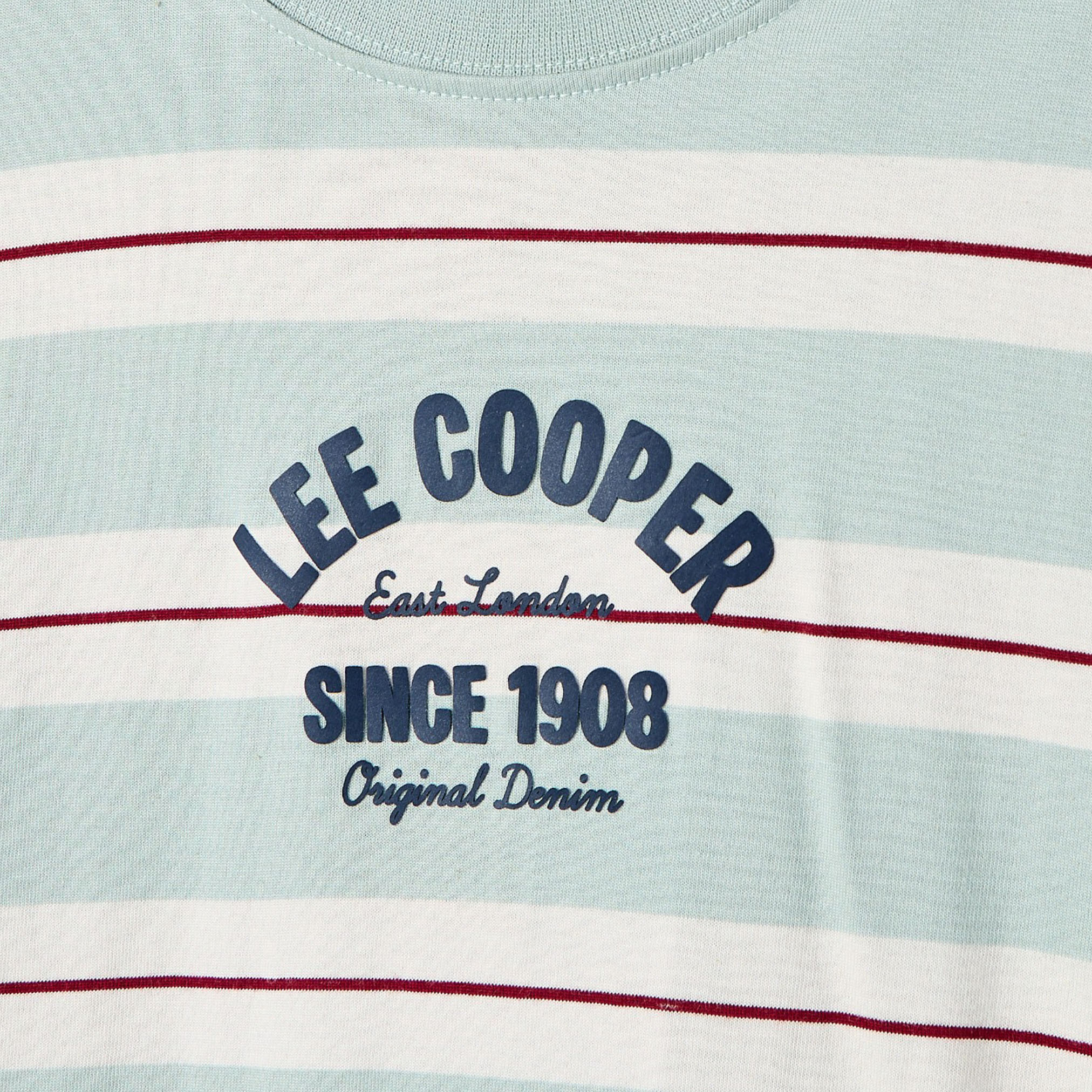 Lee Cooper Crew Neck Short Sleeves T-shirt with Stripes-boys-clothing-tshirtsandpolos-image-4