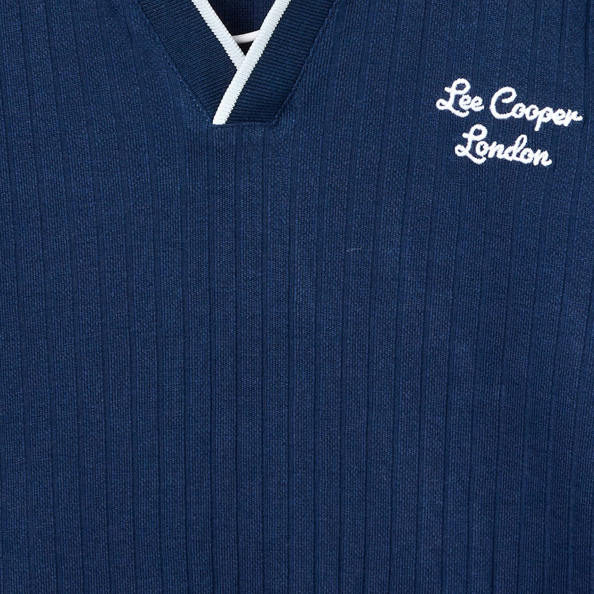 Lee Cooper Johnny Collar Short Sleeves T-shirt with Ribbed Design-boys-clothing-tshirtsandpolos-image-4