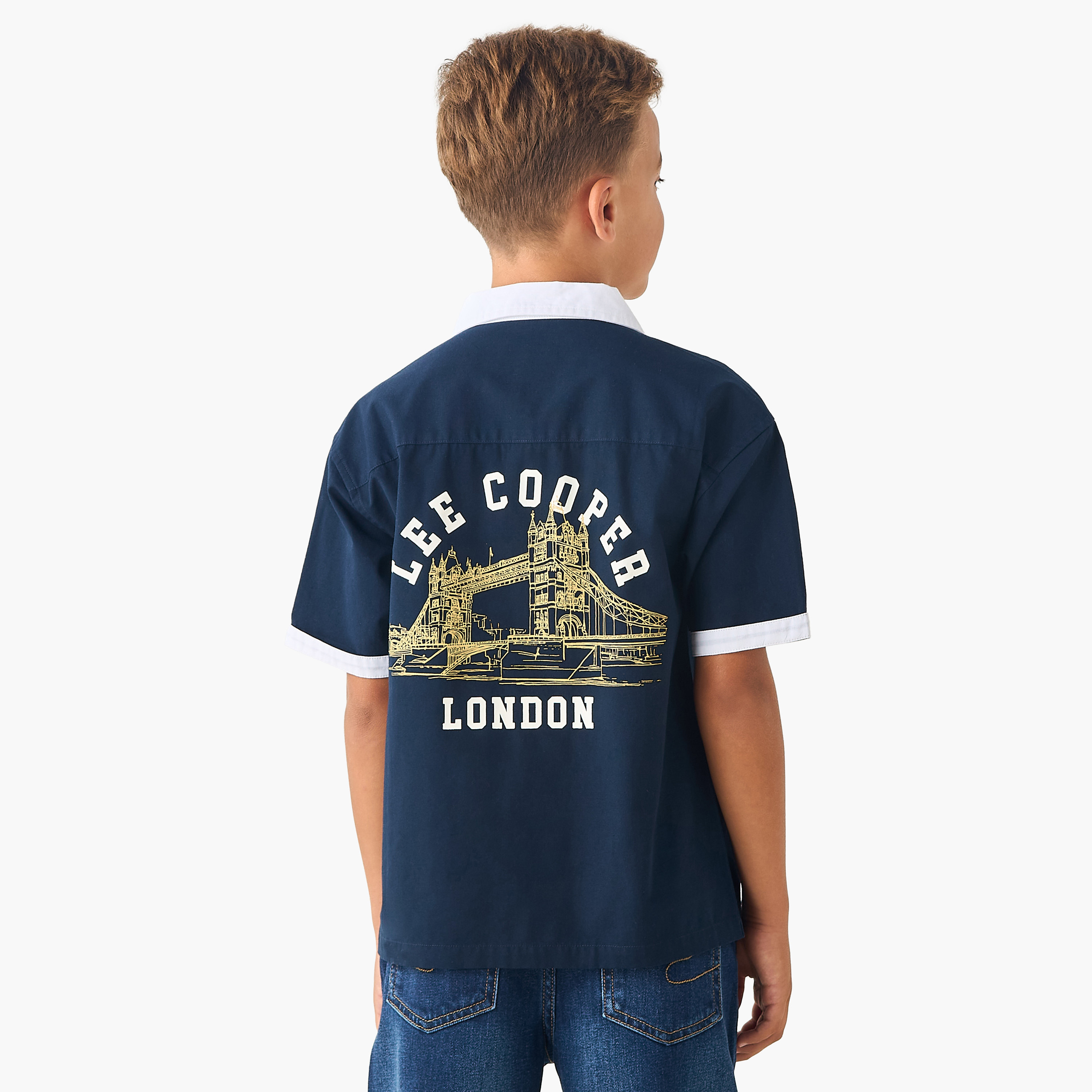 تيشيرت بياقة بولو وطبعات وأكمام قصيرة من لي كوبر-boys-clothing-tshirtsandpolos-image-5