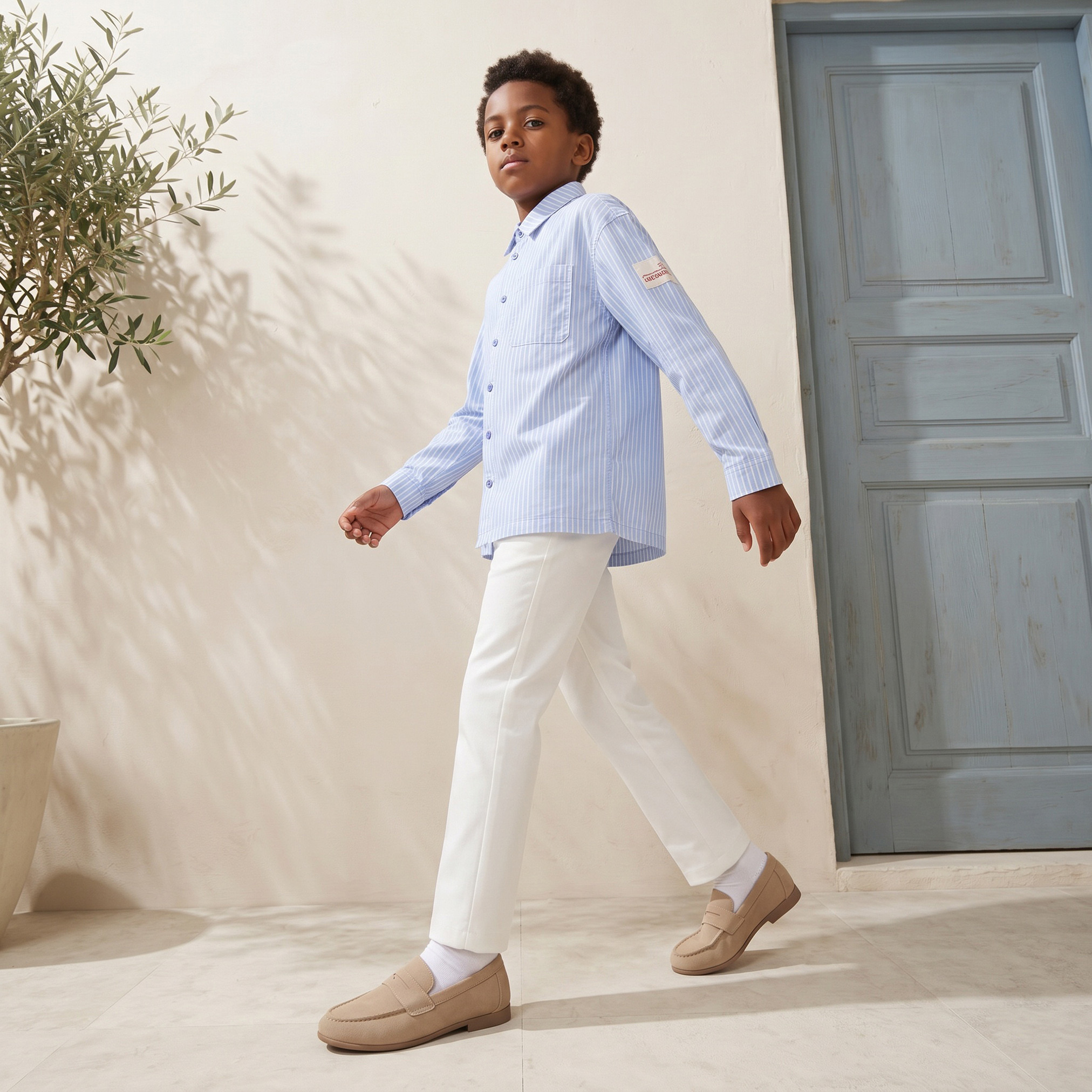 Lee Cooper Long Sleeves Shirt with Stripes-boys-clothing-shirts-image-5