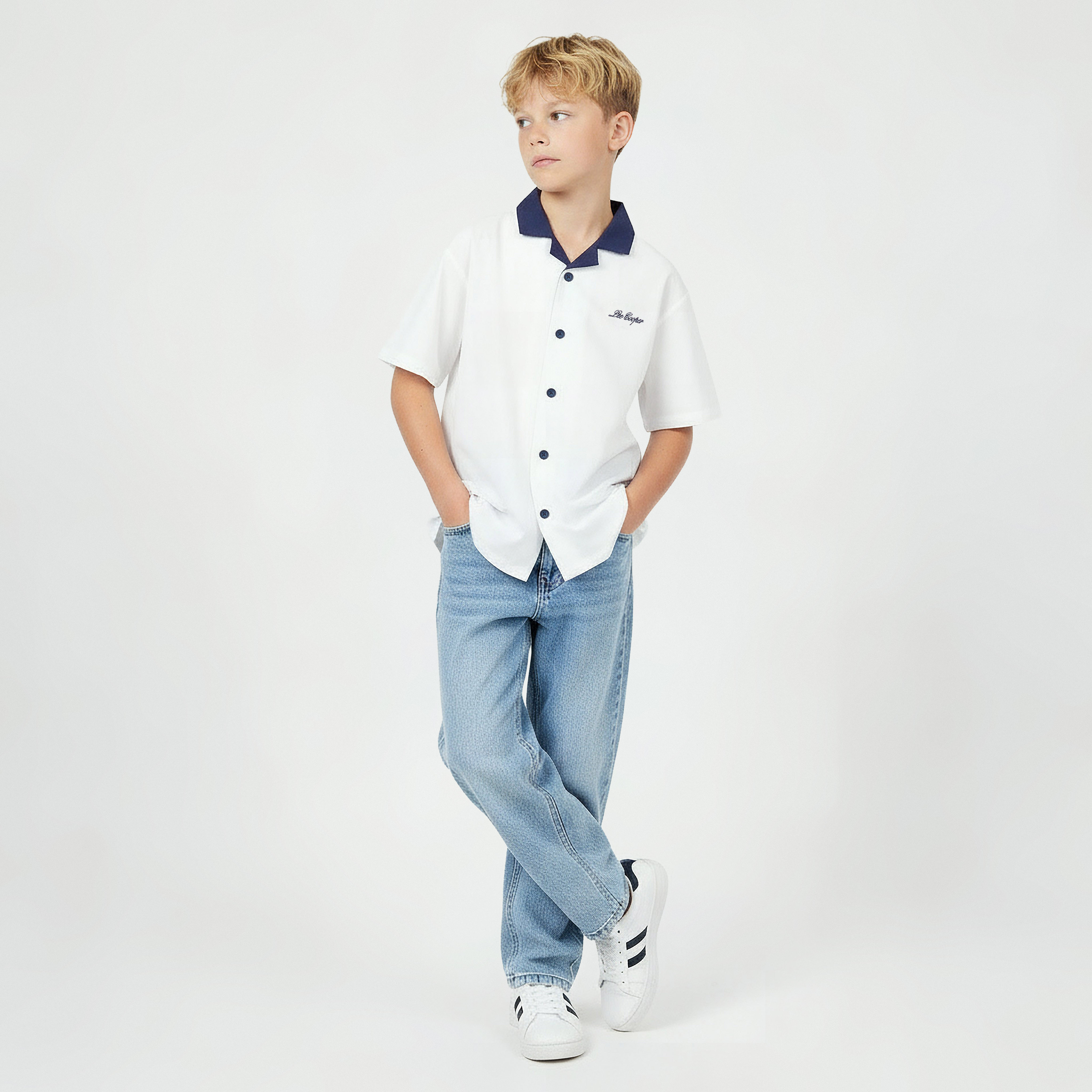 Lee Cooper Short Sleeves Shirt with Graphic Print-boys-clothing-shirts-image-3