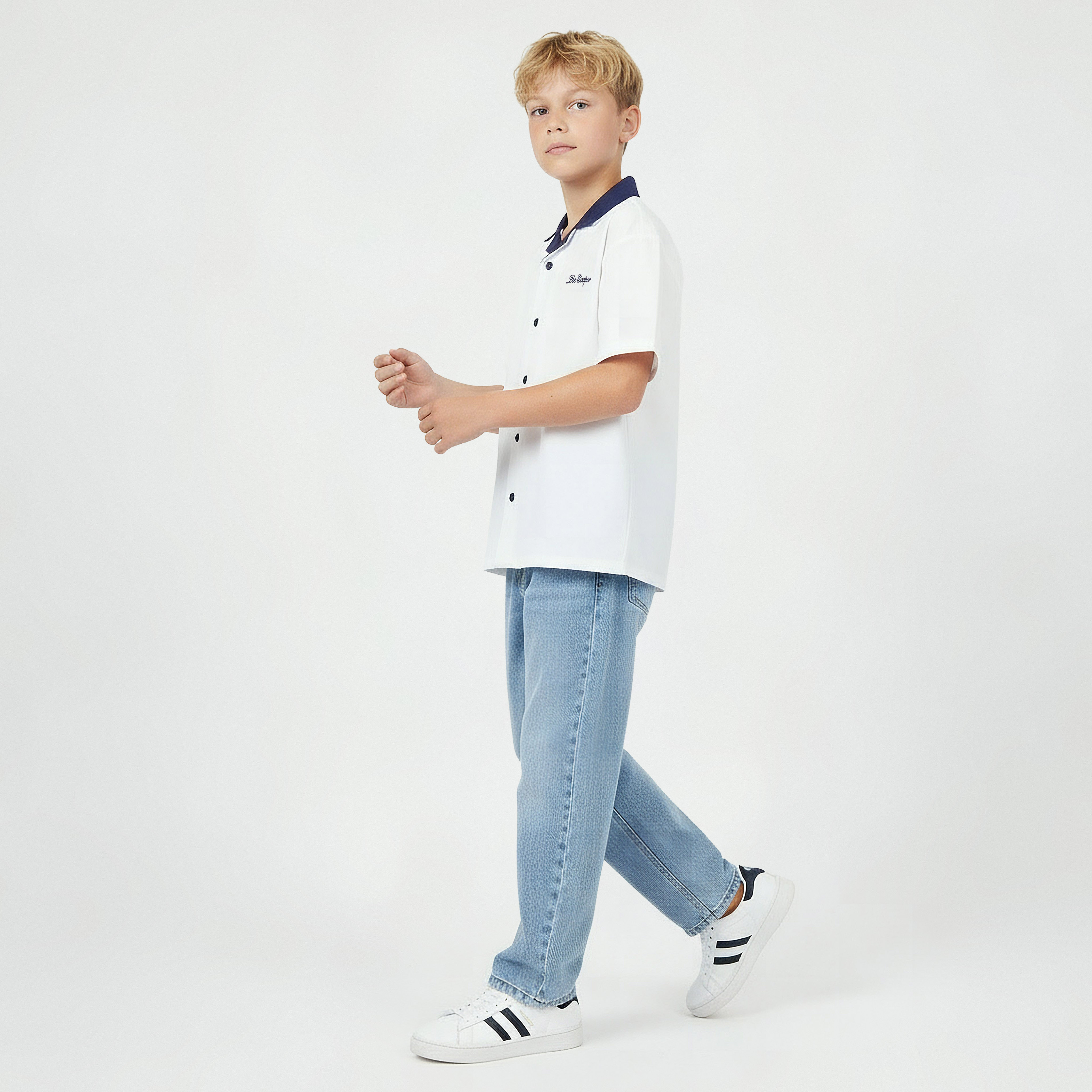 Lee Cooper Short Sleeves Shirt with Graphic Print-boys-clothing-shirts-image-5