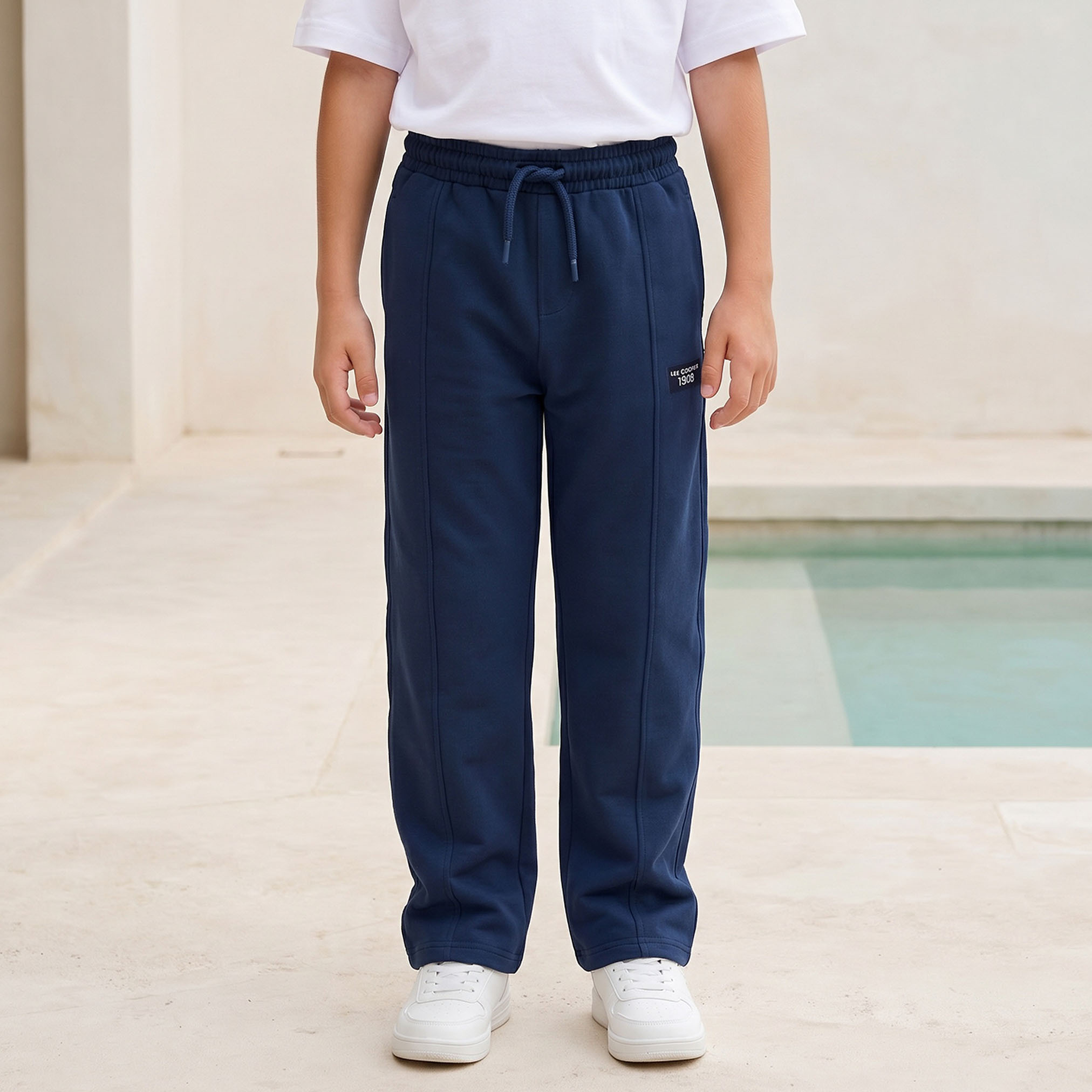 Lee Cooper Drawstring Waist Track Pants with Pockets-boys-clothing-bottoms-joggersandtrackpants-image-1