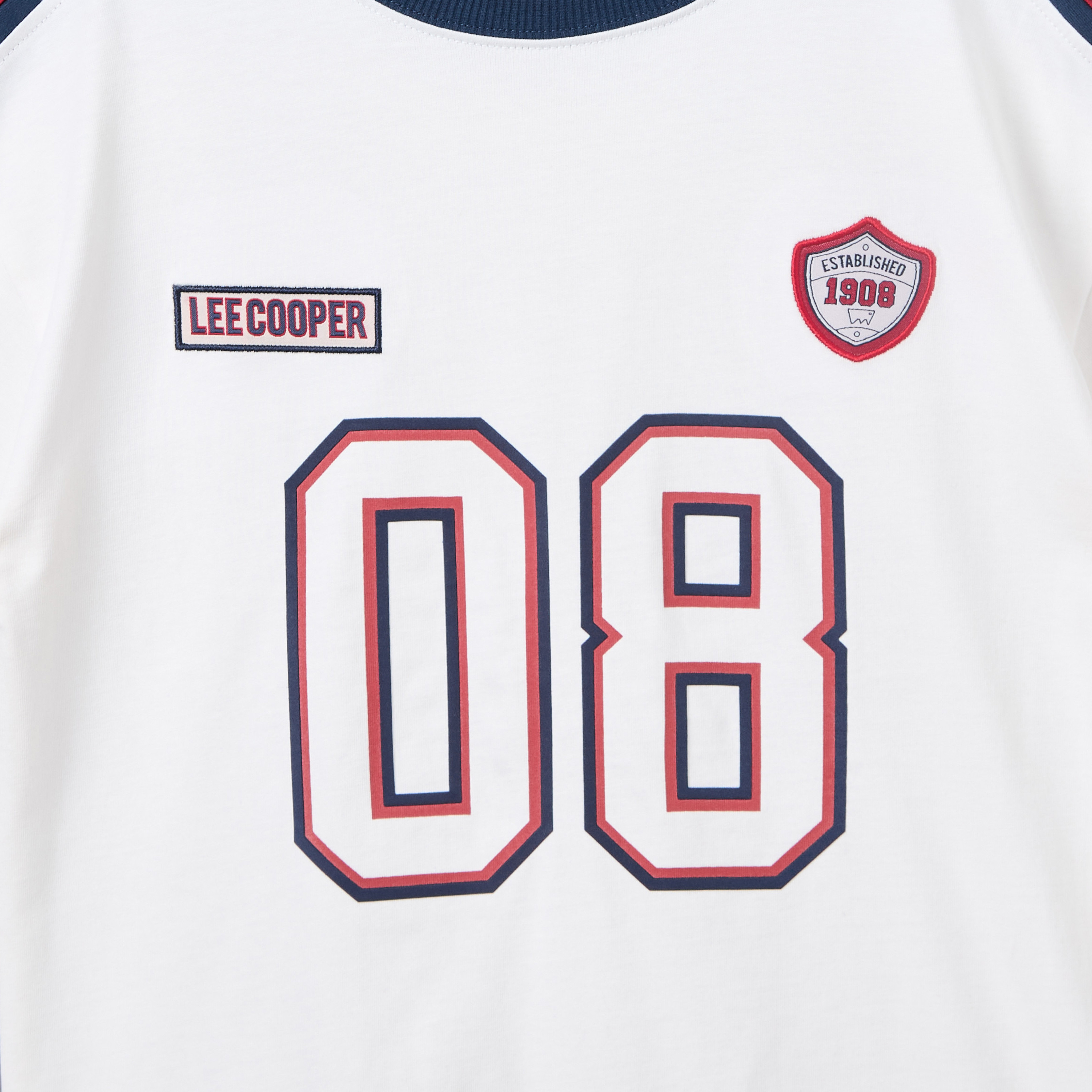 Lee Cooper Crew Neck Short Sleeves T-shirt and Shorts Set with Varsity Print-boys-clothing-setsandcoords-image-6