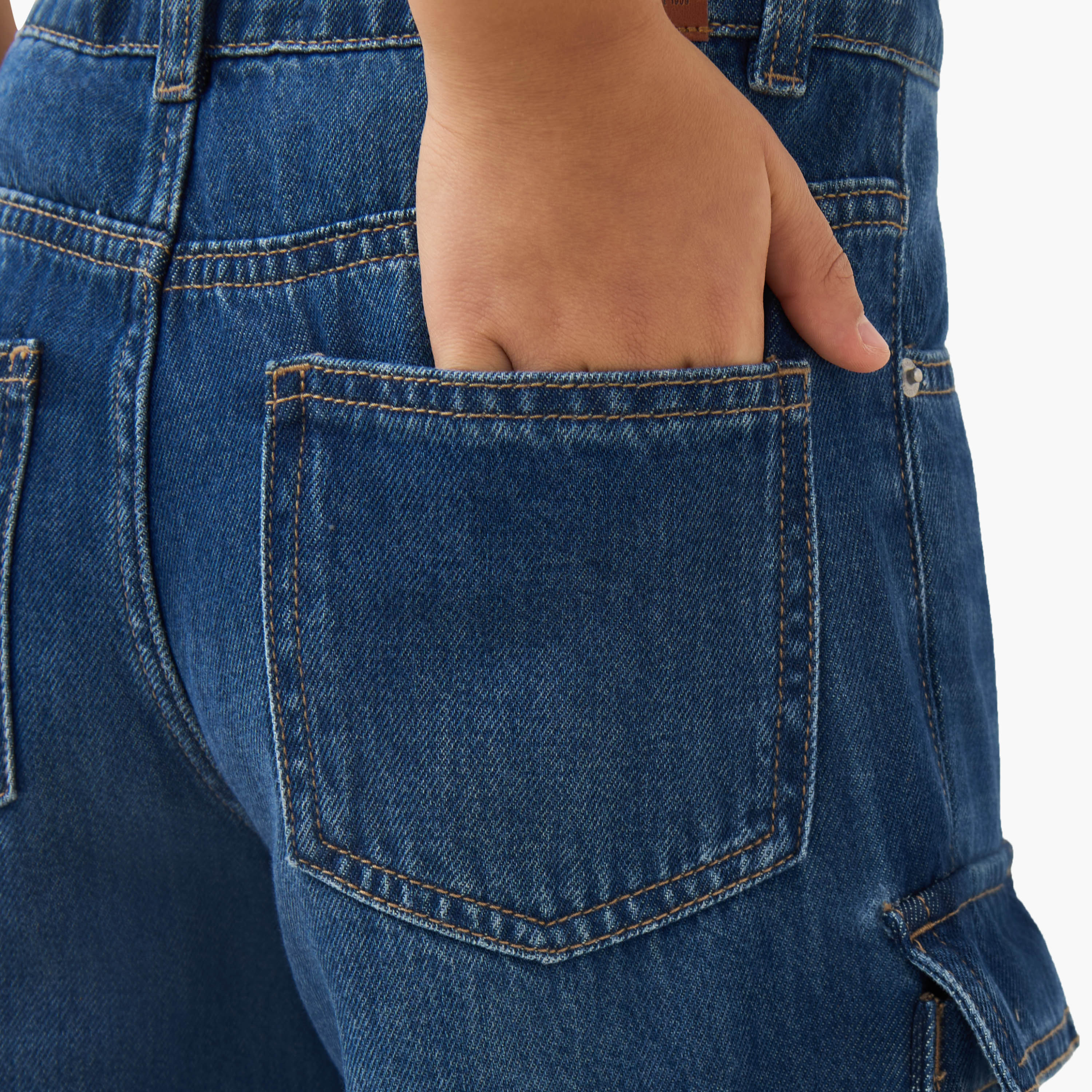 Lee Cooper Cargo Jeans with Pockets-boys-clothing-bottoms-jeans-image-5