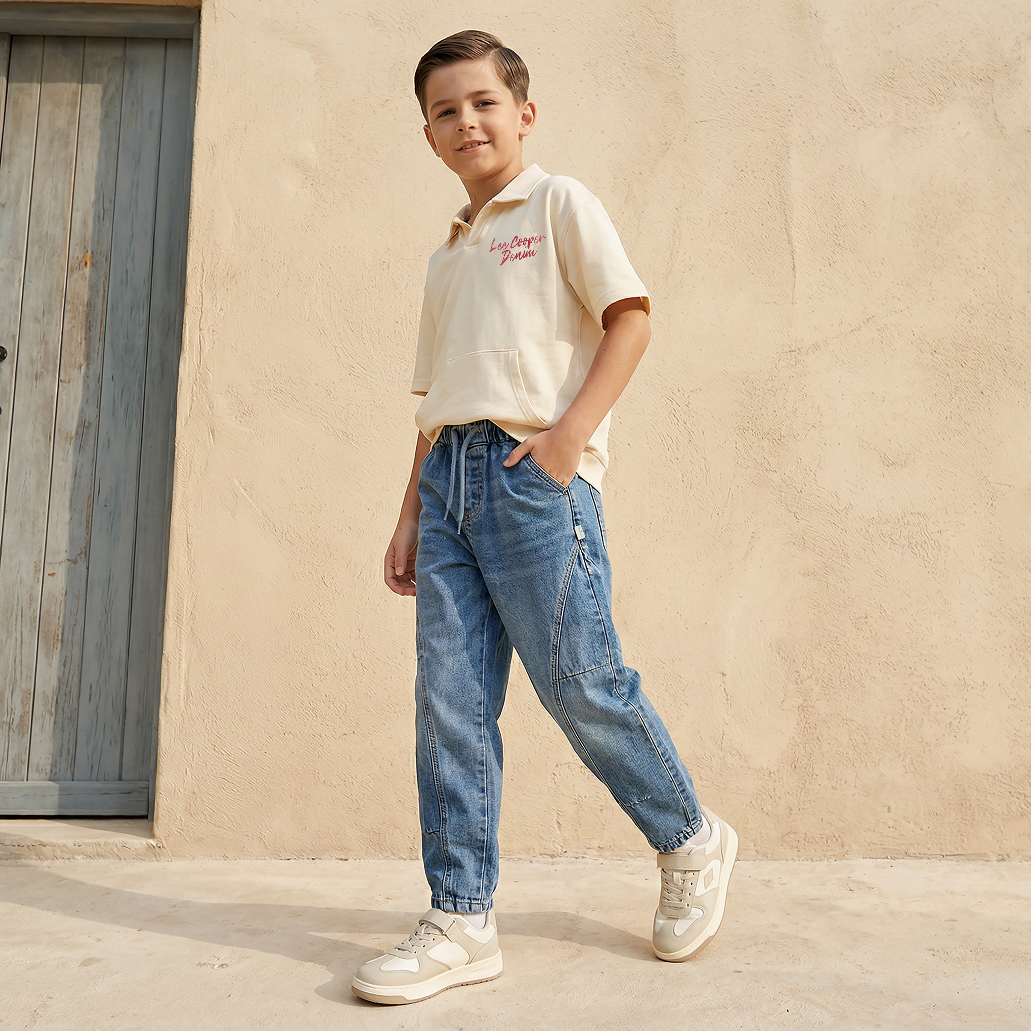 بنطلون جينز برباط إغلاق من لي كوبر-boys-clothing-bottoms-jeans-image-2