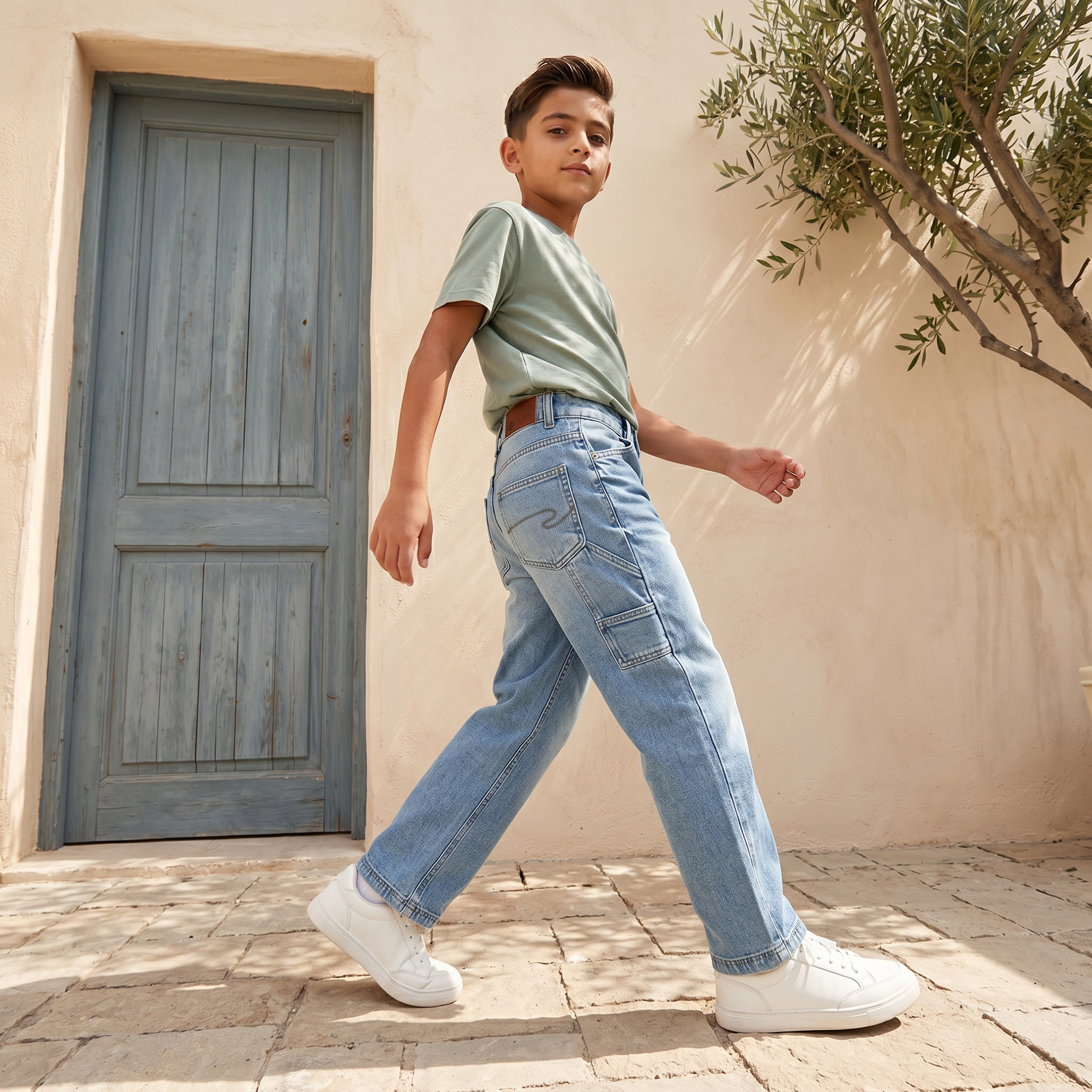 Lee Cooper Loose Fit Jeans with Pockets-boys-clothing-bottoms-jeans-image-5