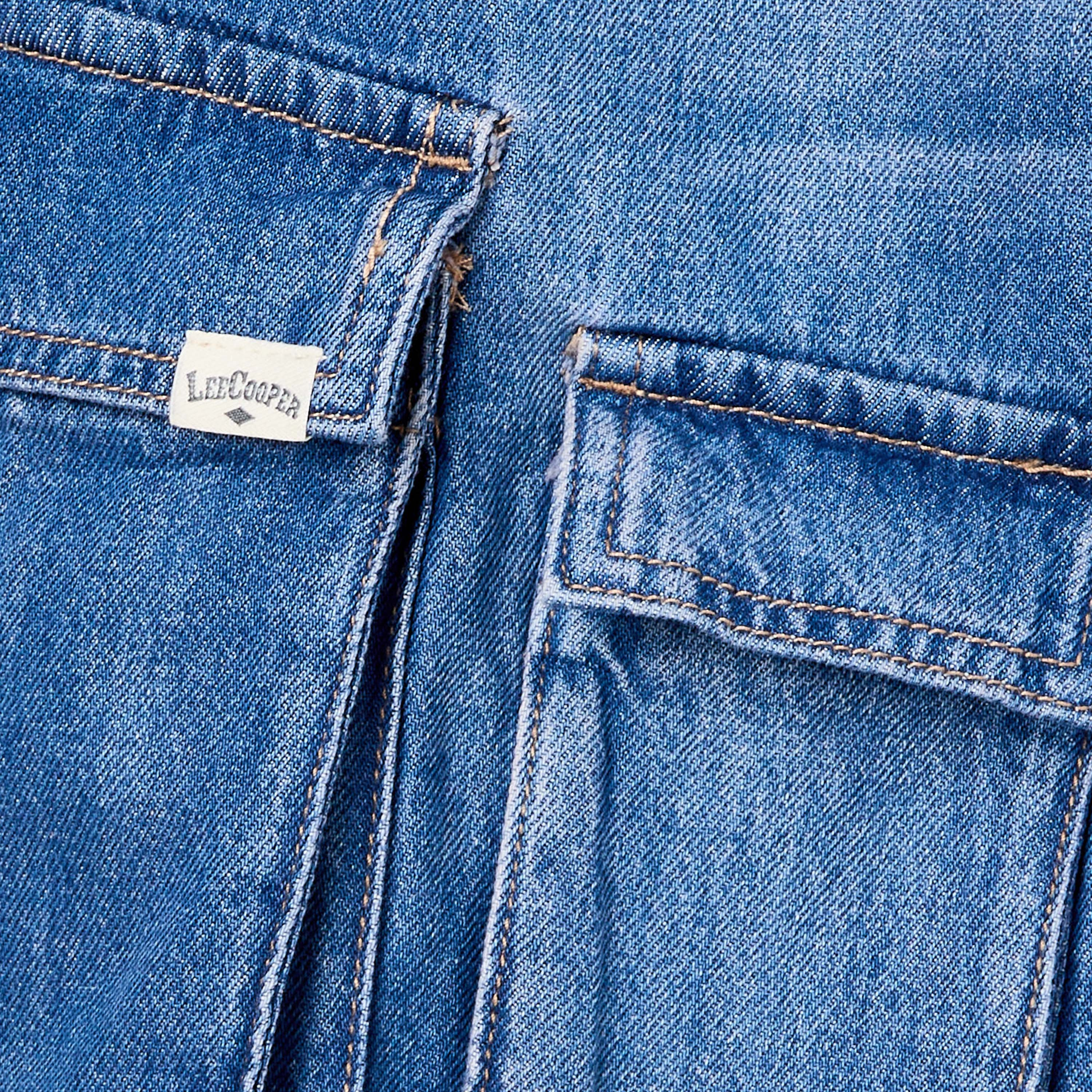 Lee Cooper Button Waist Denim Shorts with Cargo Pockets-boys-clothing-bottoms-shorts-image-4