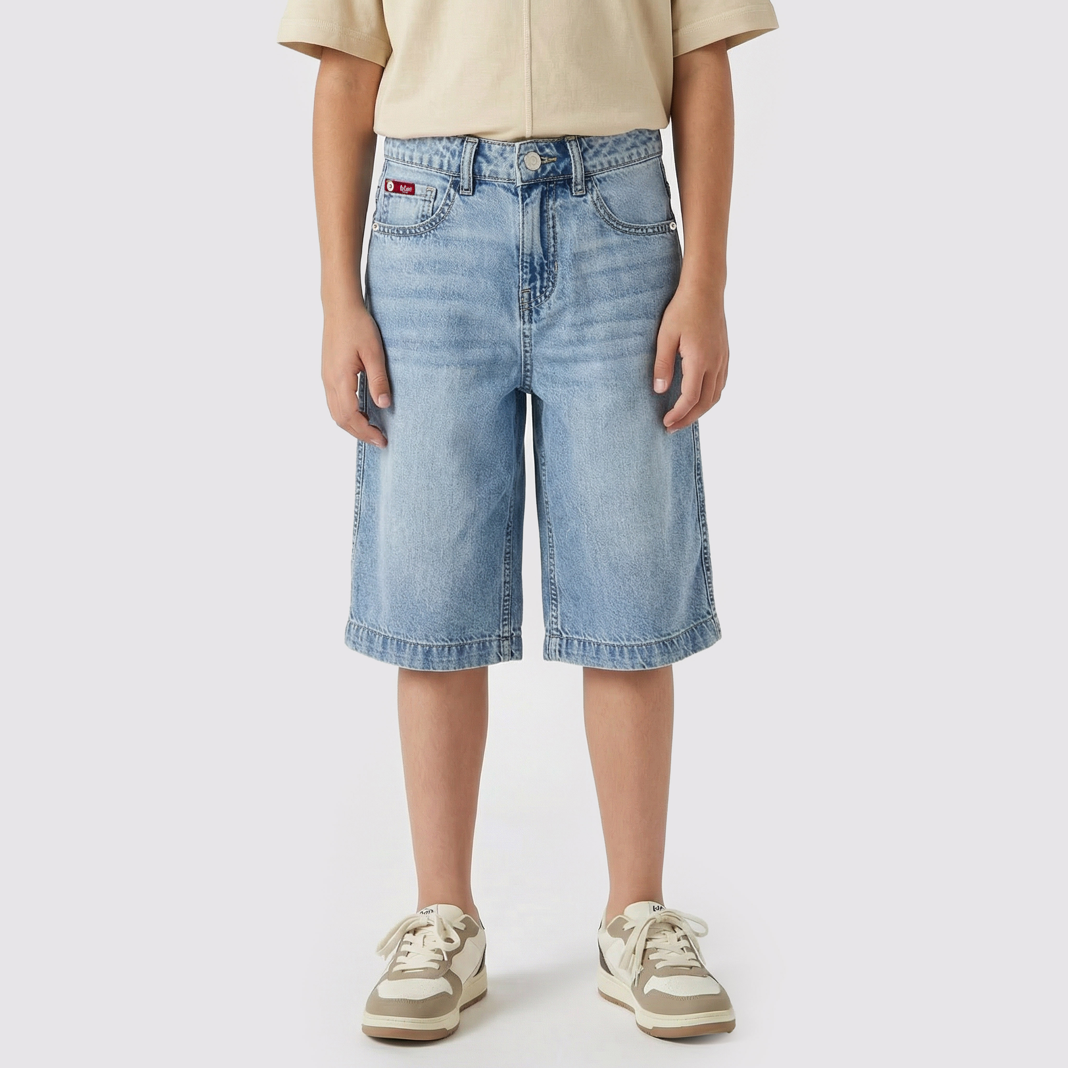 شورت بخصر بزر إغلاق وجيوب من لي كوبر-boys-clothing-bottoms-shorts-image-1