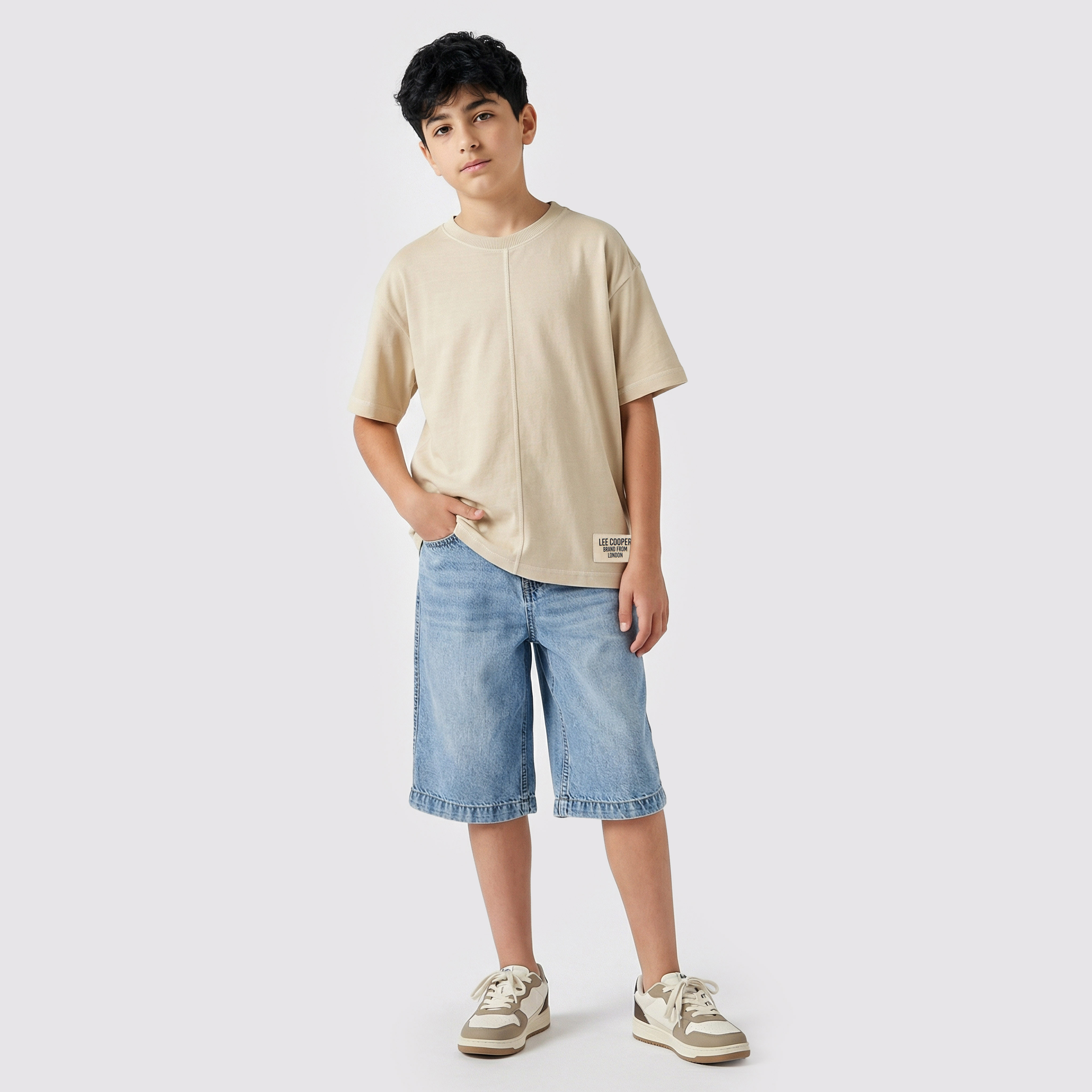 شورت بخصر بزر إغلاق وجيوب من لي كوبر-boys-clothing-bottoms-shorts-image-2