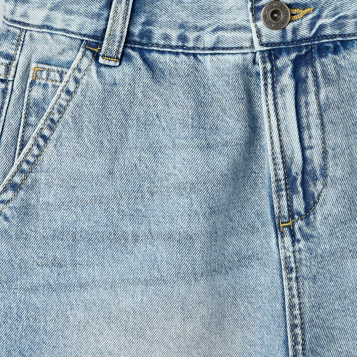 Lee Cooper Knee Length Denim Shorts with Distressed Detail-boys-clothing-bottoms-shorts-image-4