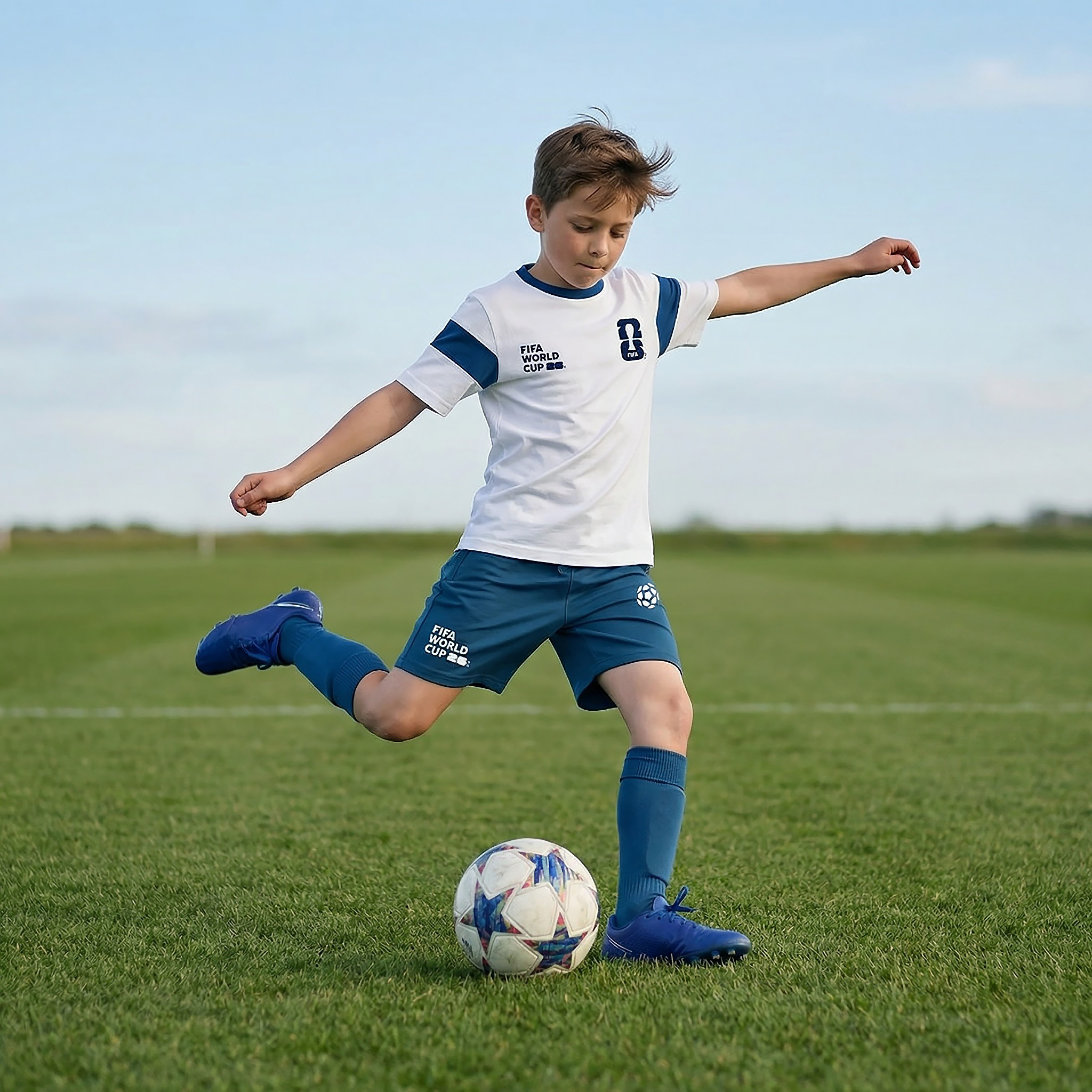 FIFA Crew Neck Short Sleeves T-shirt with World Cup Print-sports-boys-clothing-tops-image-2