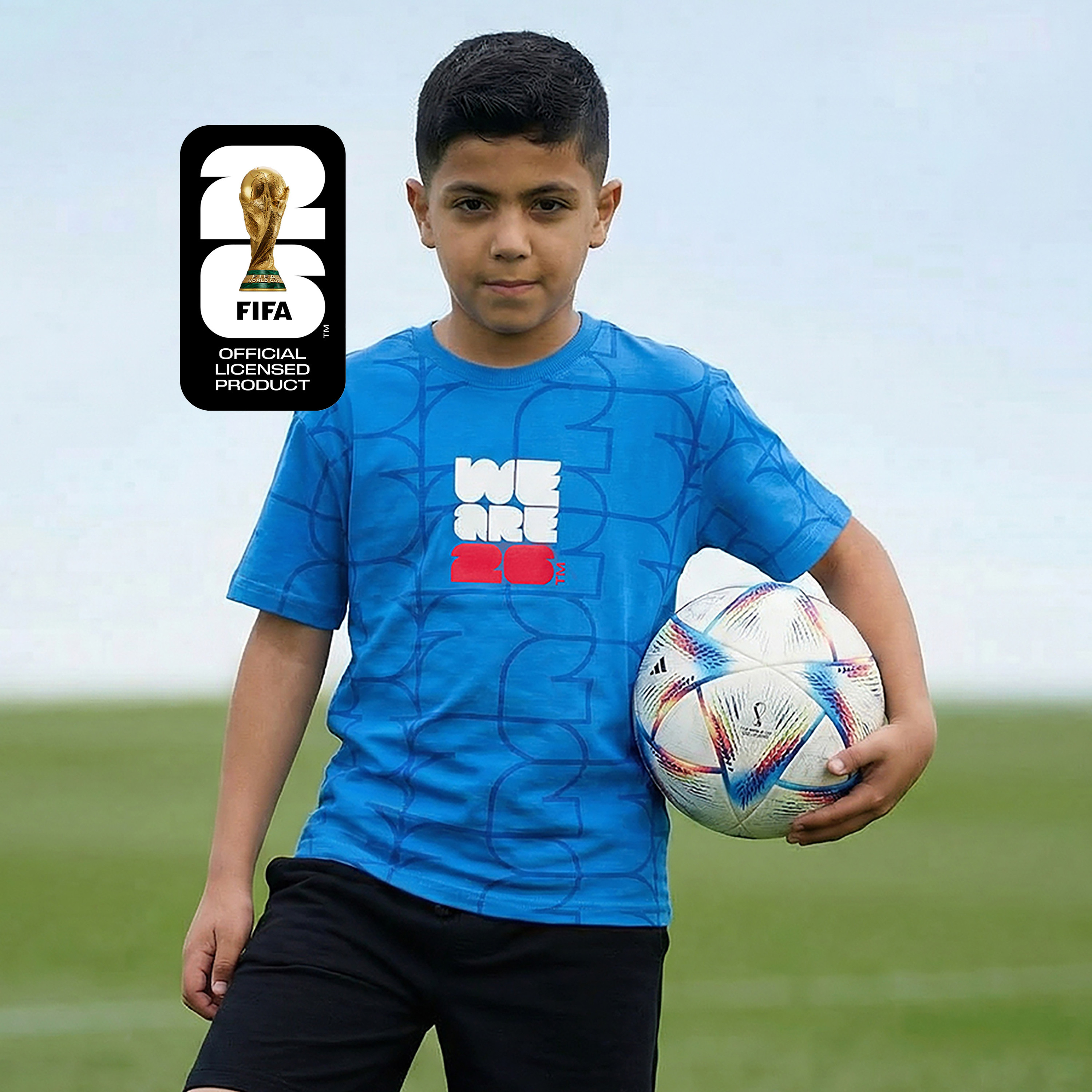 FIFA Crew Neck Short Sleeves T-shirt with Graphic Print-boys-clothing-sportswear-tops-image-1