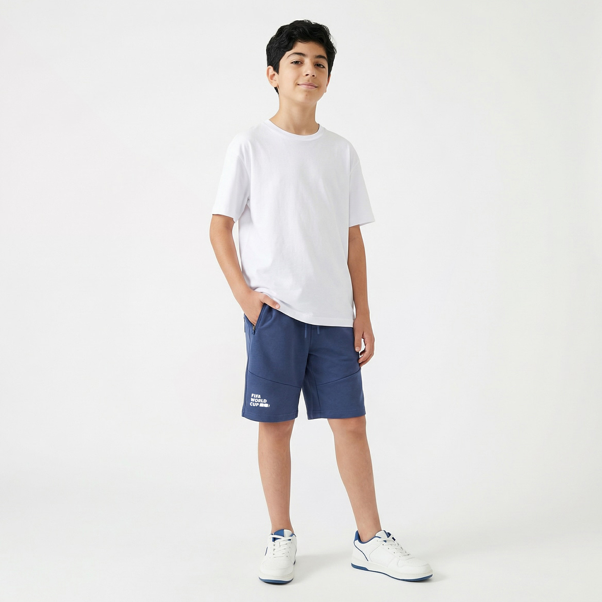 شورت طول الركبة برباط خصر وطبعات فيفا-sports-boys-clothing-bottoms-shorts-image-4