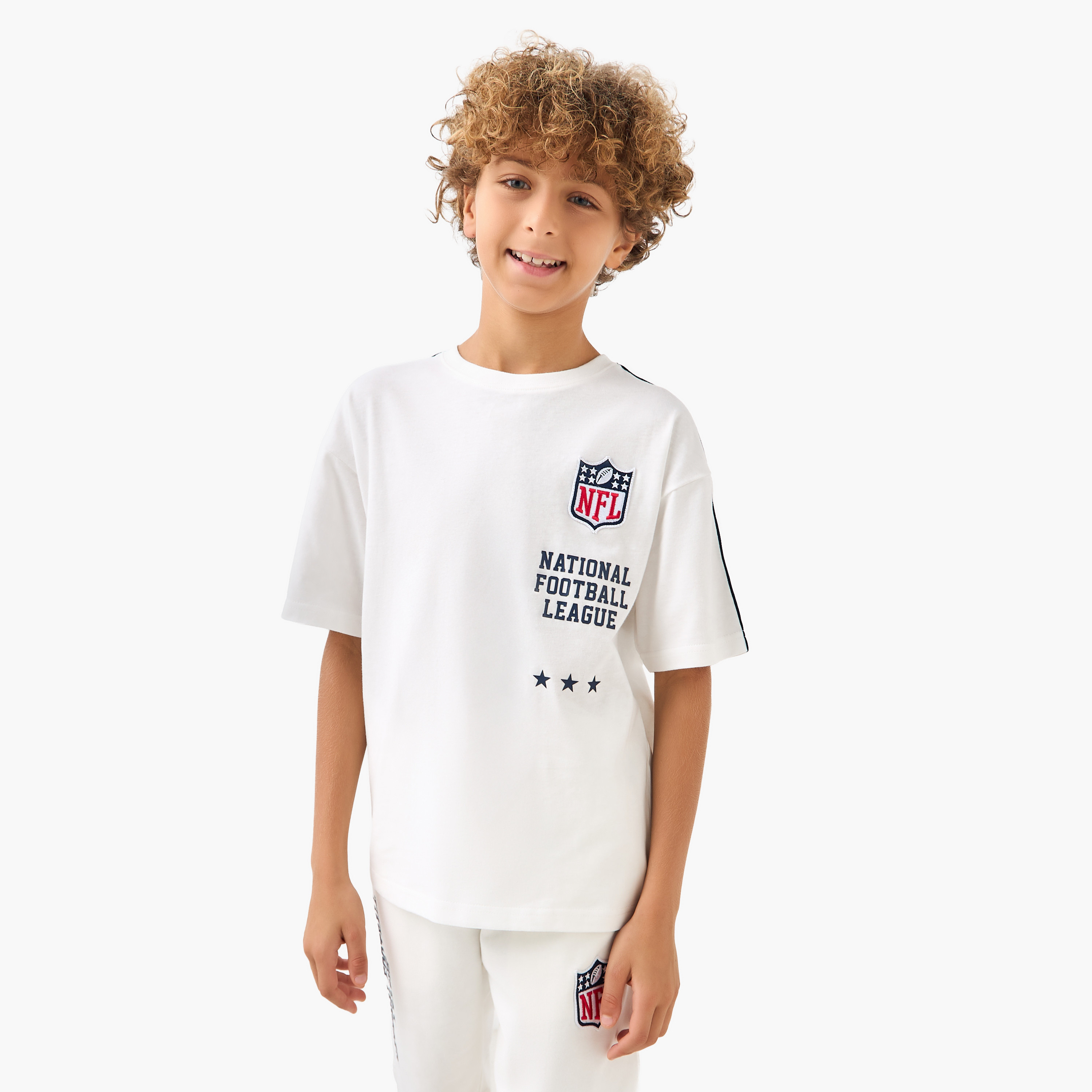 XYZ Crew Neck Short Sleeve T-shirt and Shorts Set with Drawstring Closure-sports-boys-clothing-sets-image-2