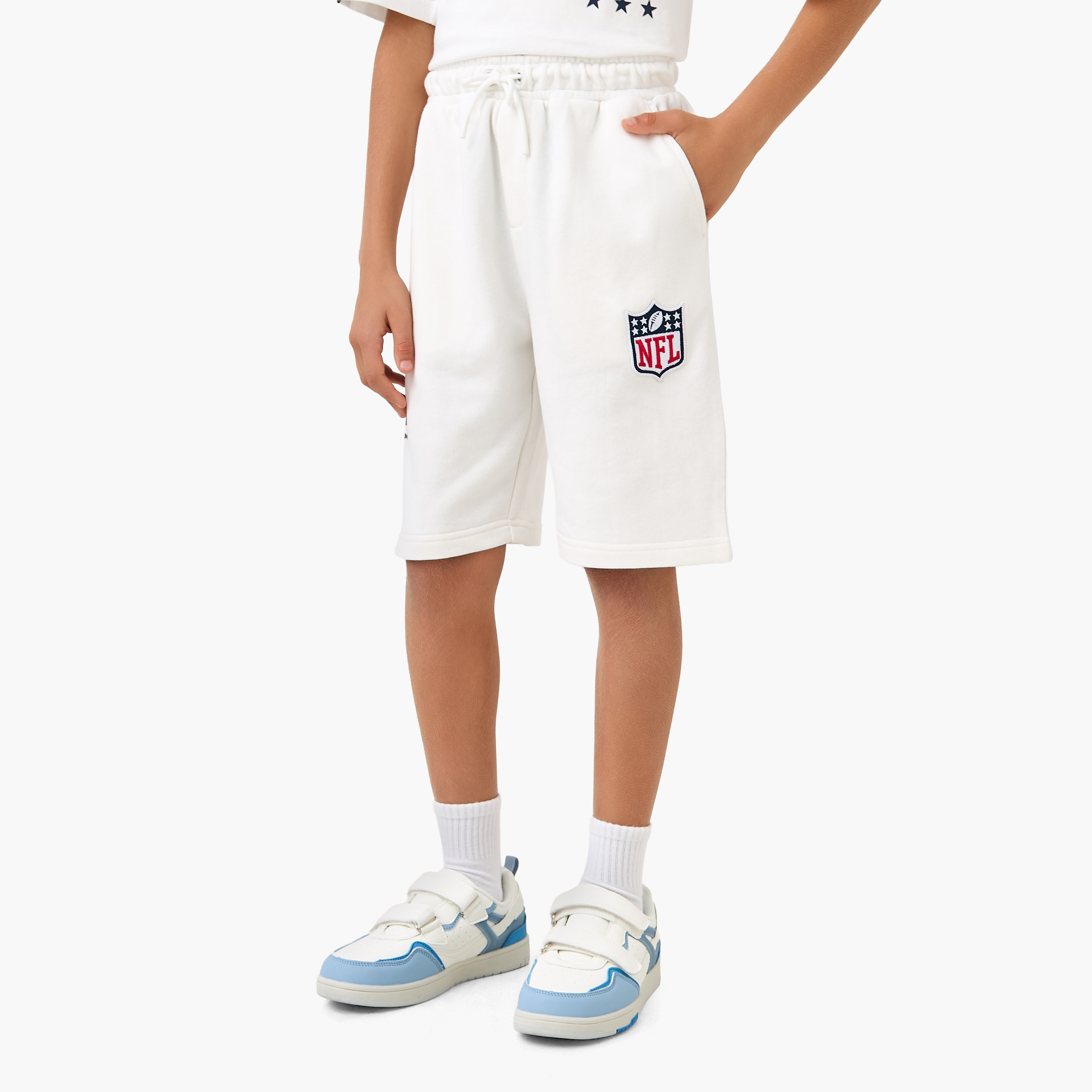 XYZ Crew Neck Short Sleeve T-shirt and Shorts Set with Drawstring Closure-sports-boys-clothing-sets-image-3