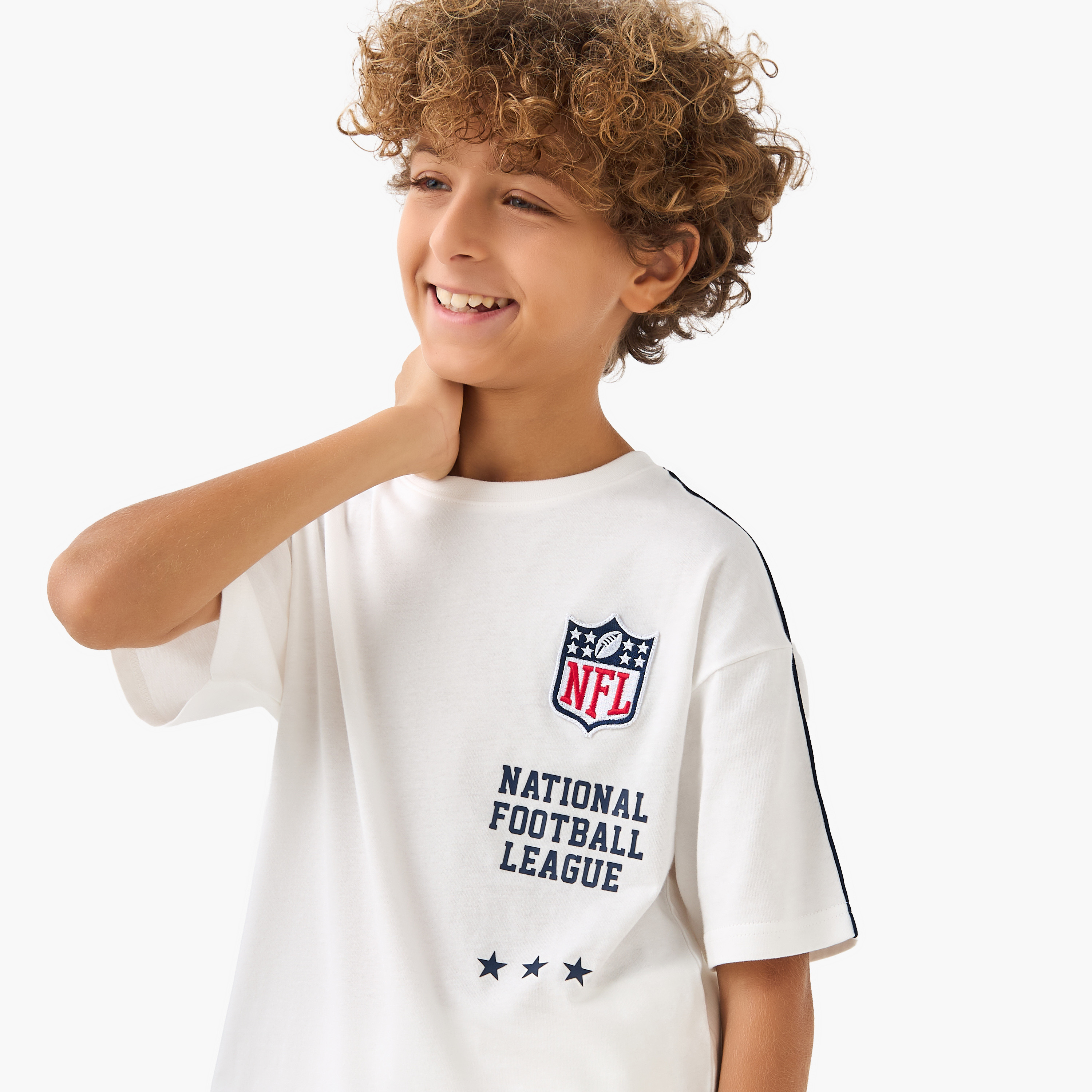 XYZ Crew Neck Short Sleeve T-shirt and Shorts Set with Drawstring Closure-sports-boys-clothing-sets-image-5