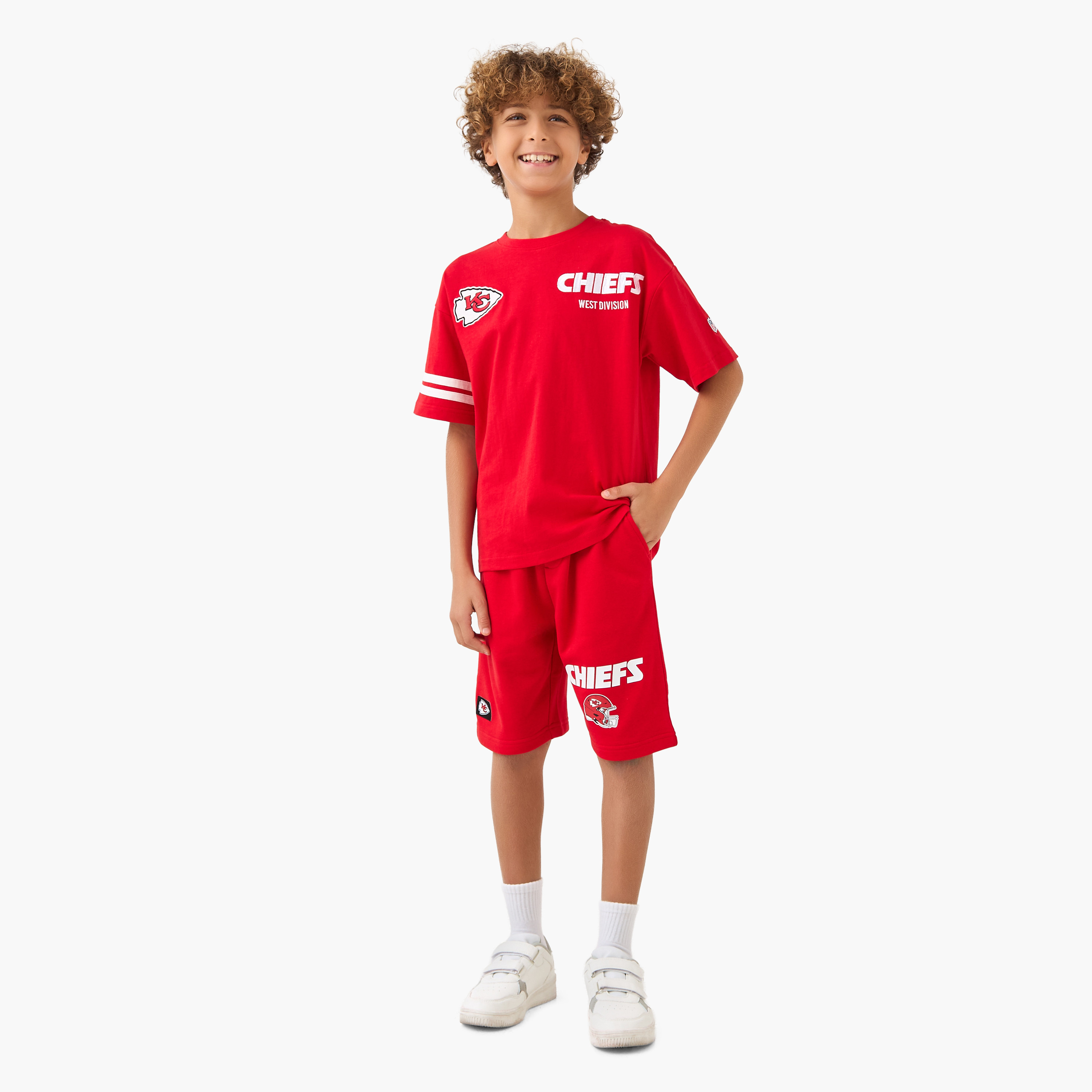 XYZ Crew Neck Short Sleeve T-shirt and Shorts Set with Drawstring Closure-sports-boys-clothing-sets-image-1