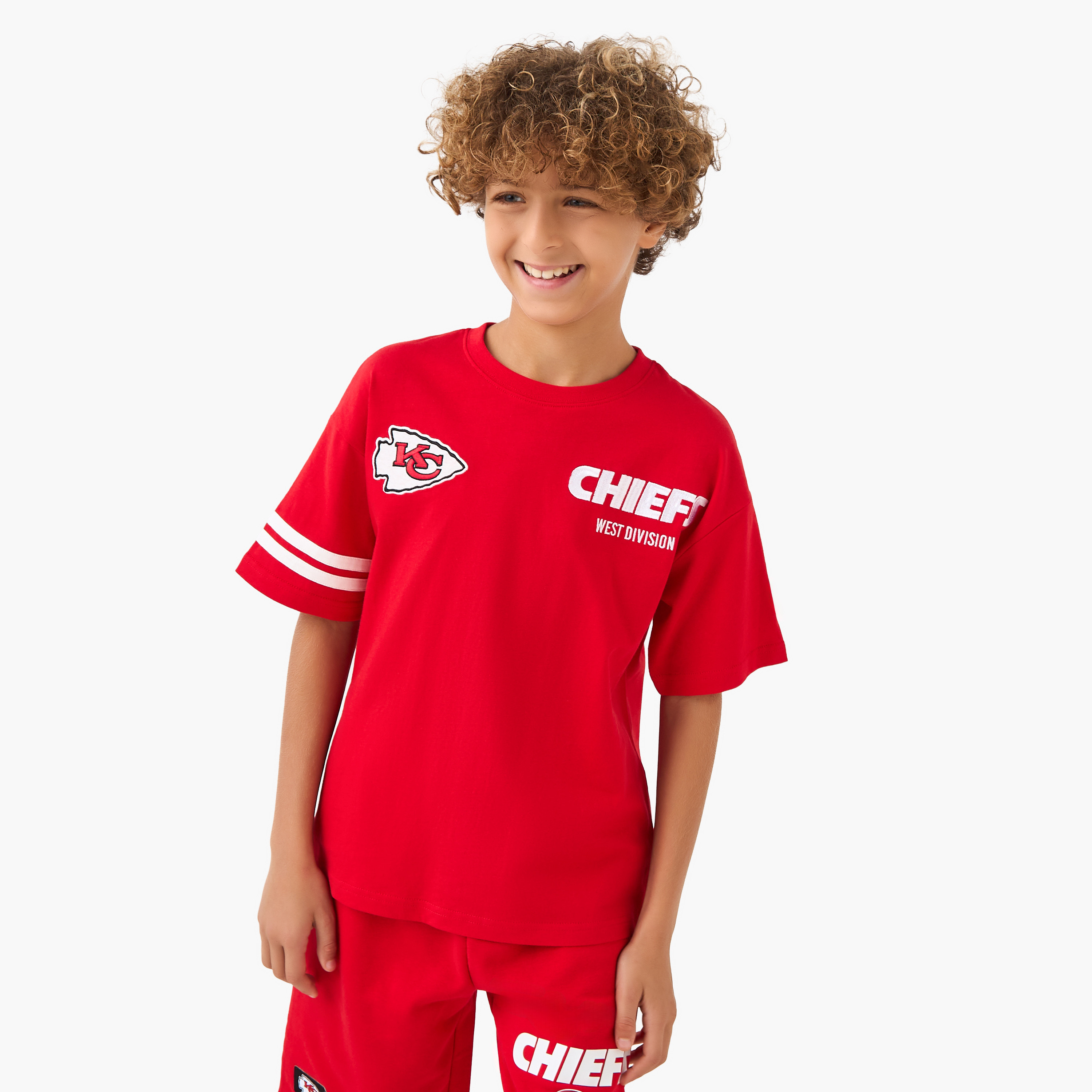 XYZ Crew Neck Short Sleeve T-shirt and Shorts Set with Drawstring Closure-sports-boys-clothing-sets-image-2