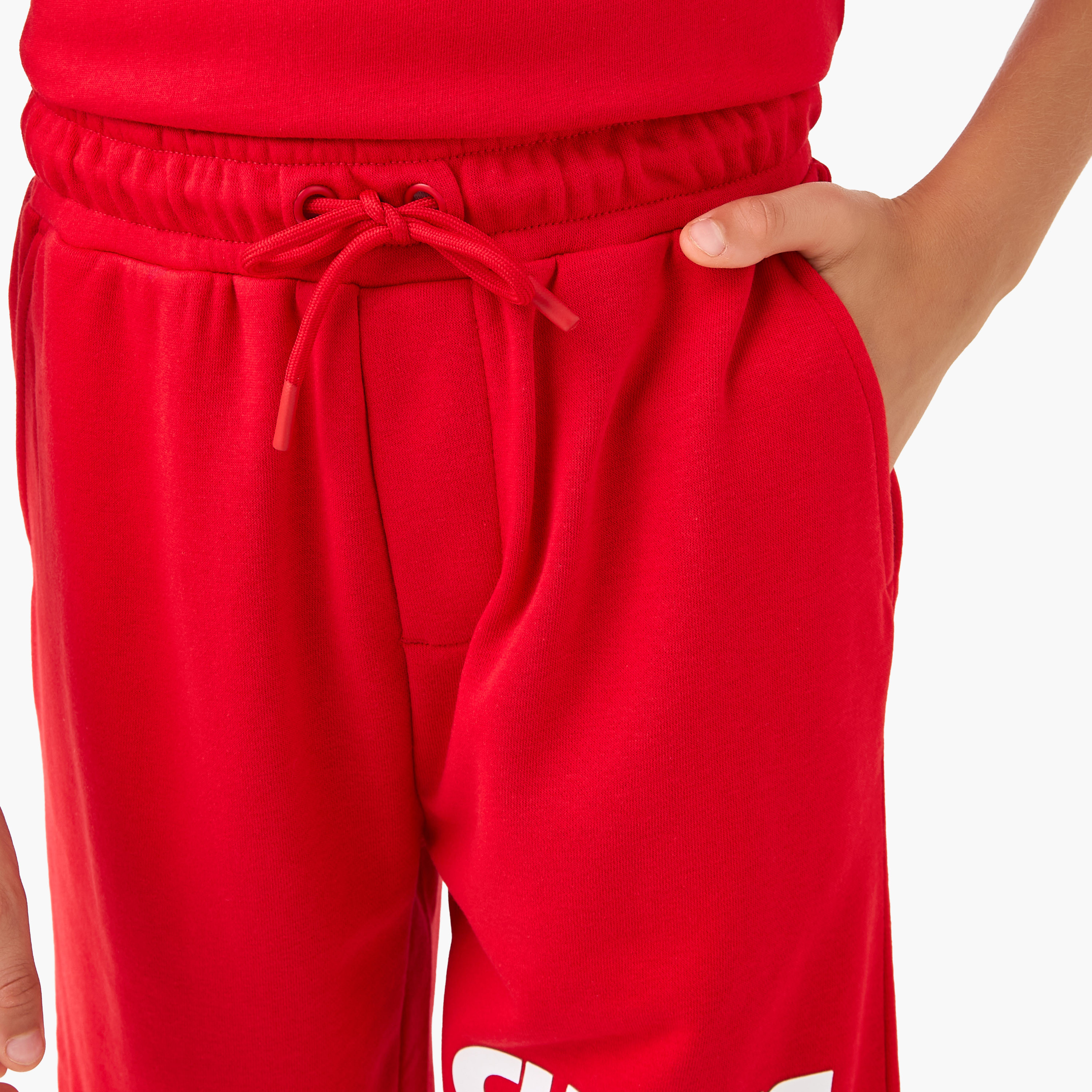 XYZ Crew Neck Short Sleeve T-shirt and Shorts Set with Drawstring Closure-sports-boys-clothing-sets-image-6