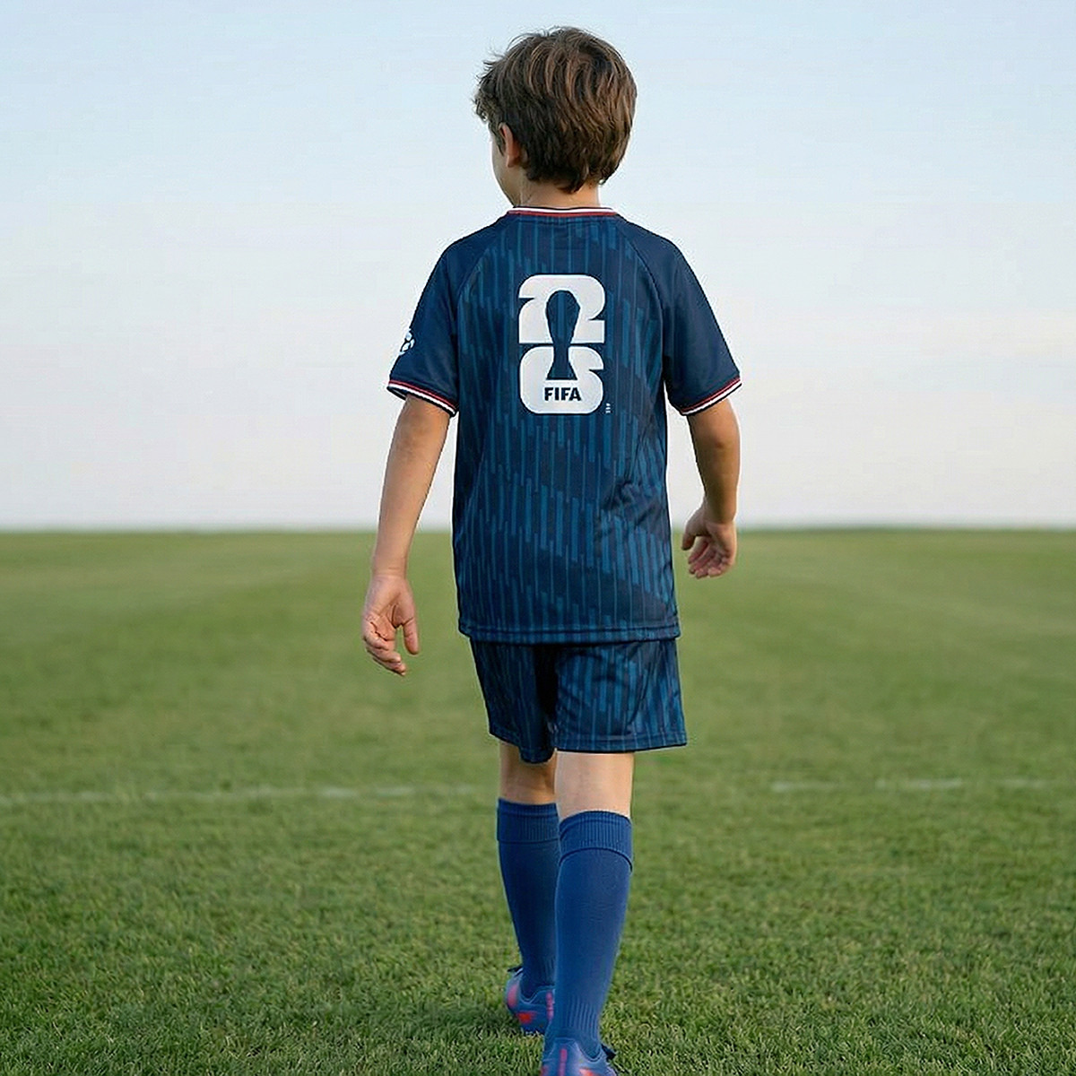 FIFA Crew Neck Short Sleeves T-shirt and Shorts Set with France Print-boys-clothing-sportswear-sets-image-3