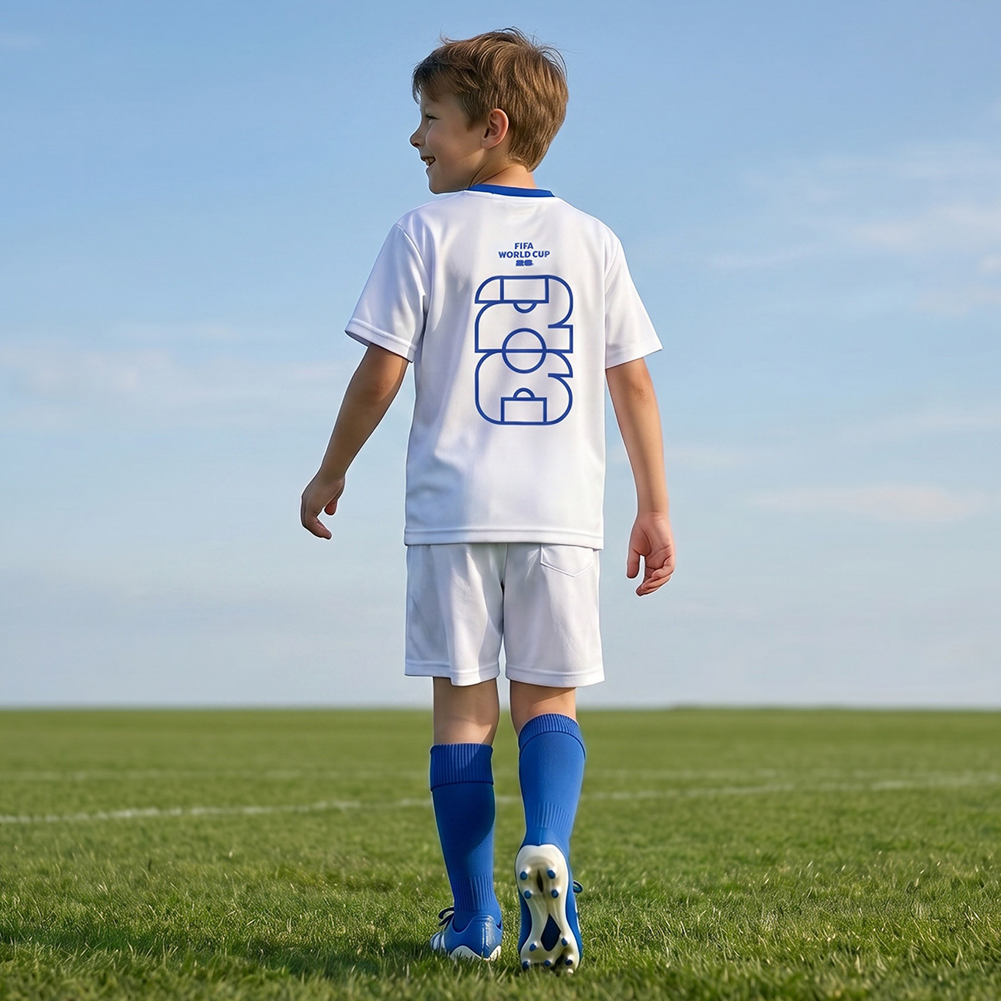 FIFA Crew Neck Short Sleeves T-shirt and Shorts Set with England Print-boys-clothing-sportswear-sets-image-3