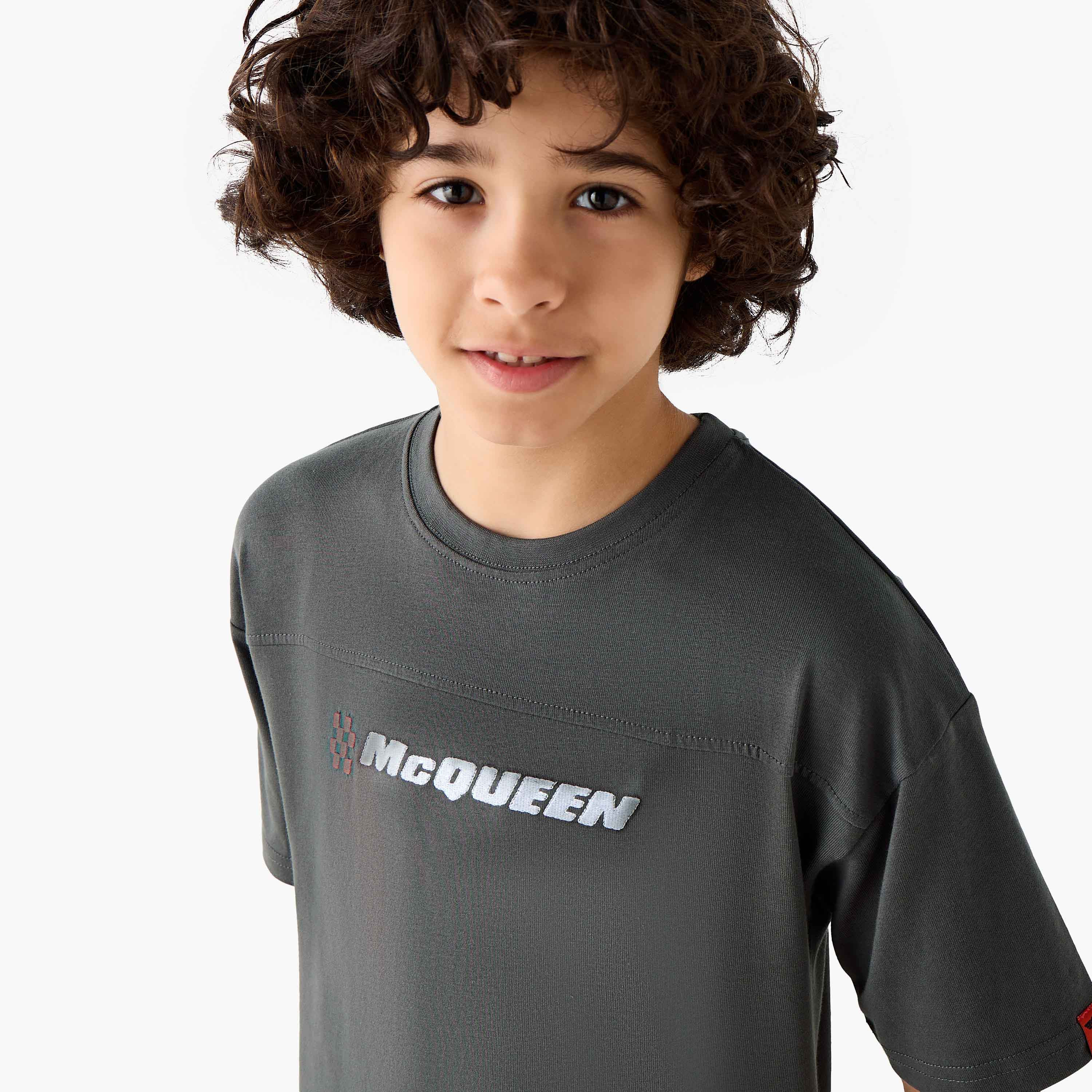 تيشيرت بياقة ضيقة وأكمام قصيرة وطبعات كارز من ديزني-boys-clothing-tshirtsandpolos-image-4