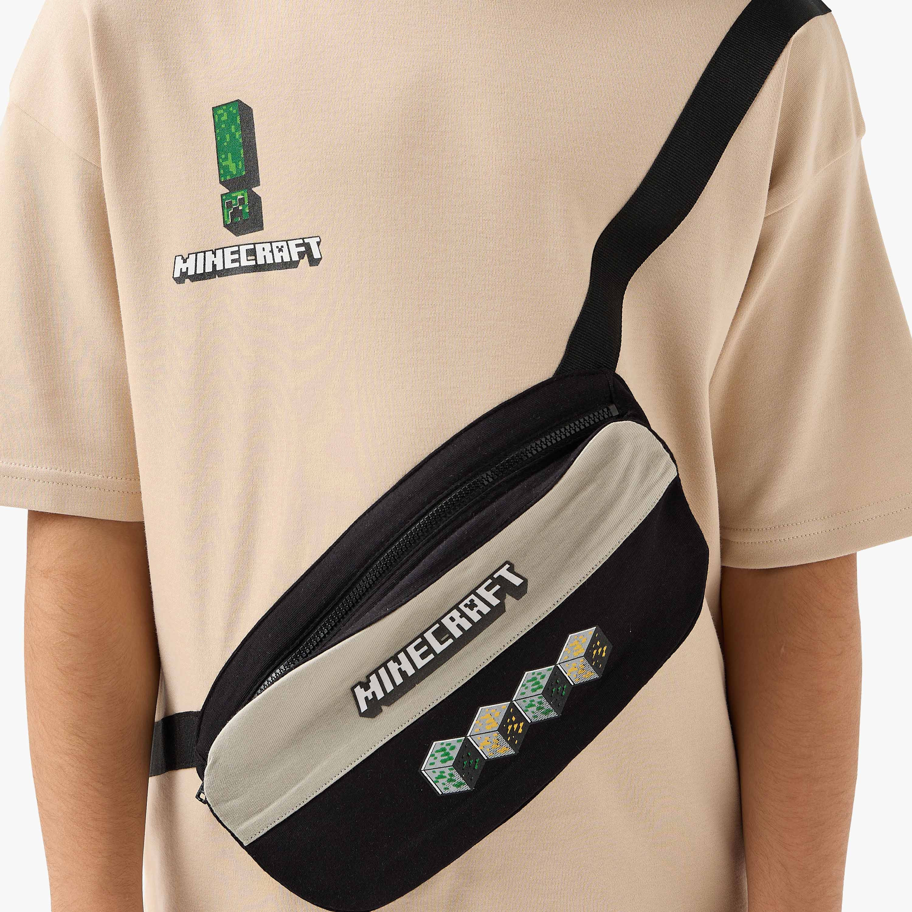 Minecraft Crew Neck Short Sleeve T-shirt with Graphic Print-boys-clothing-tshirtsandpolos-image-5