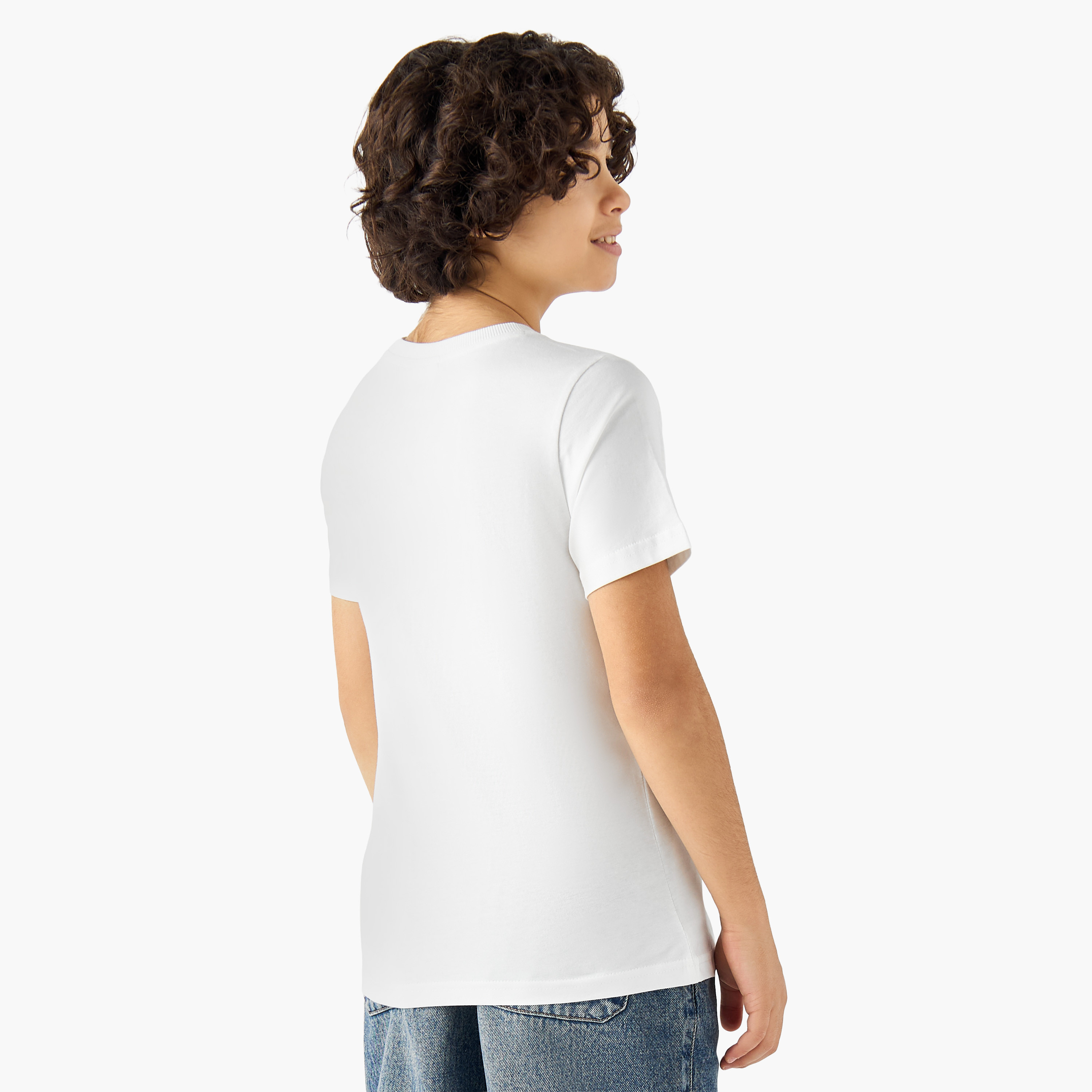 Crew Neck Short Sleeves T-shirt with Spider-Man Print-boys-clothing-tshirtsandpolos-image-3