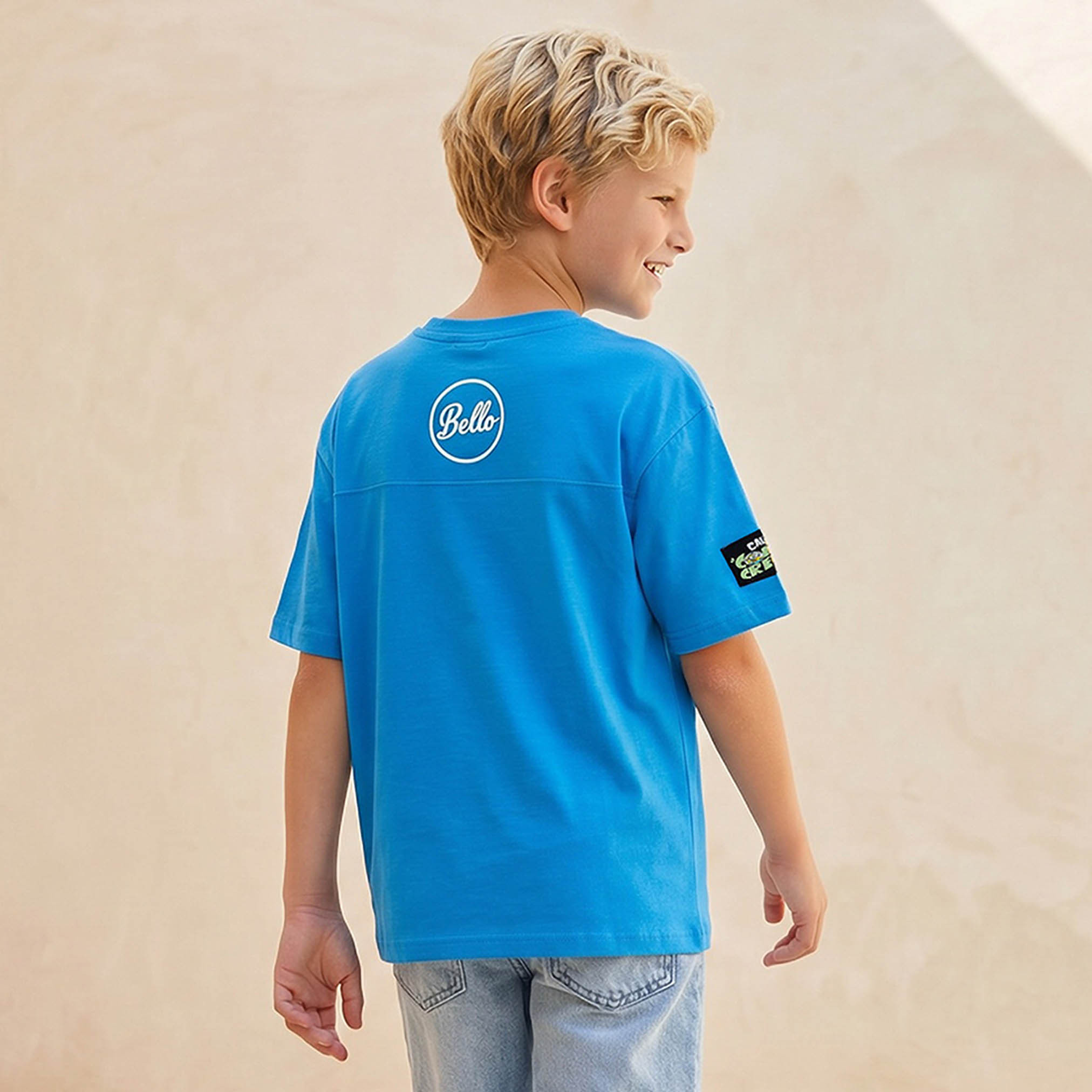 Crew Neck Short Sleeves T-shirt with Minions Print-boys-clothing-tshirtsandpolos-image-3