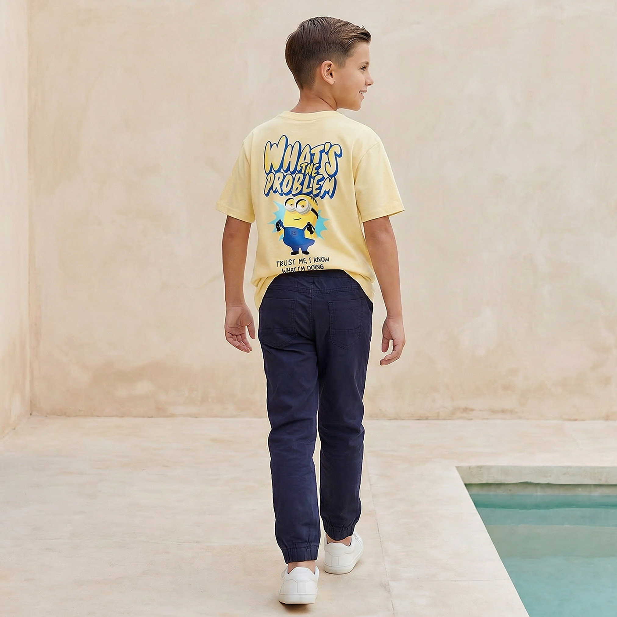 Crew Neck Short Sleeves T-shirt with Minions Print-boys-clothing-tshirtsandpolos-image-3