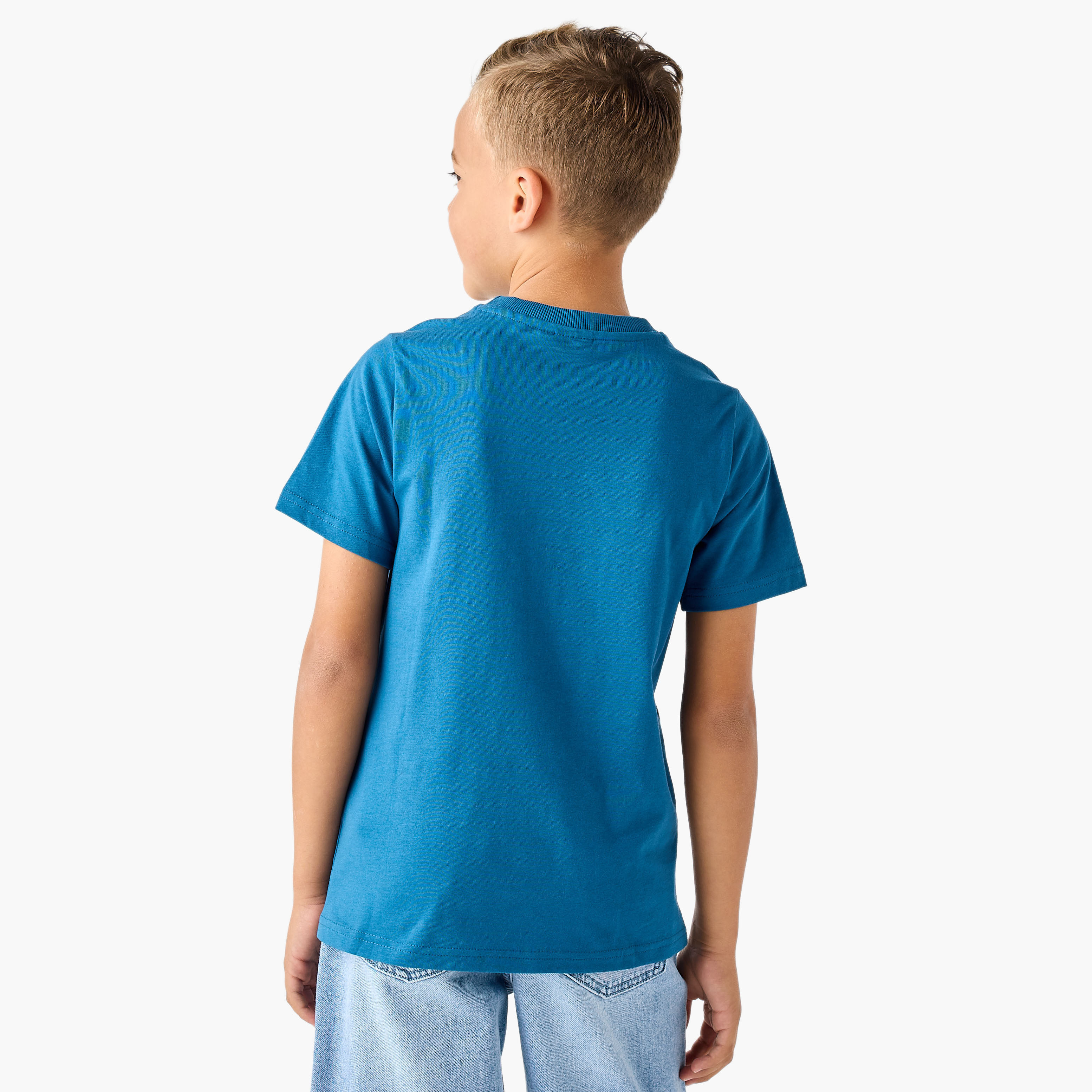 Juniors Crew Neck Short Sleeves T-shirt with Sonic Print-boys-clothing-tshirtsandpolos-image-3