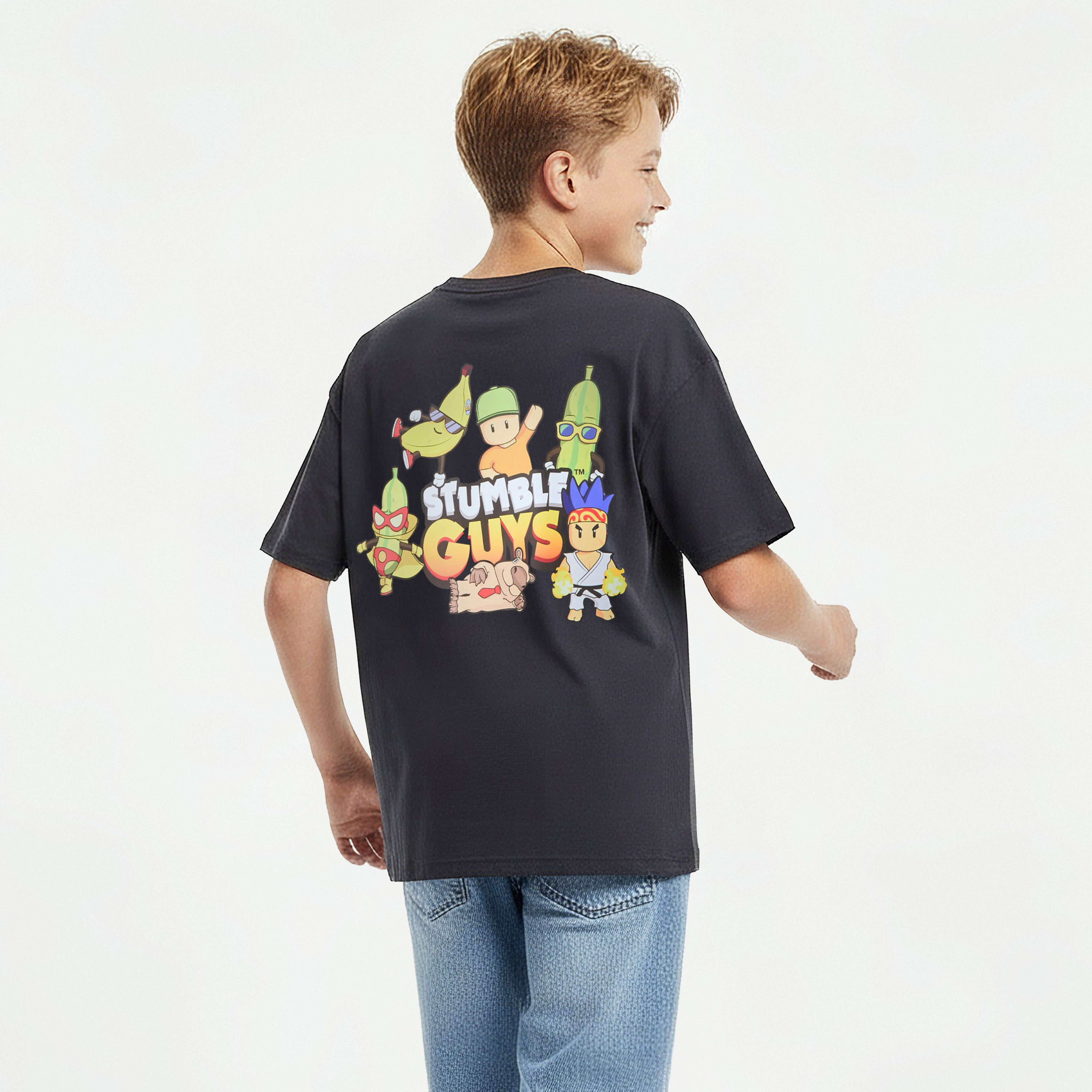 Stumble Guys Crew Neck Short Sleeves T-shirt with Graphic Print-boys-clothing-tshirtsandpolos-image-1