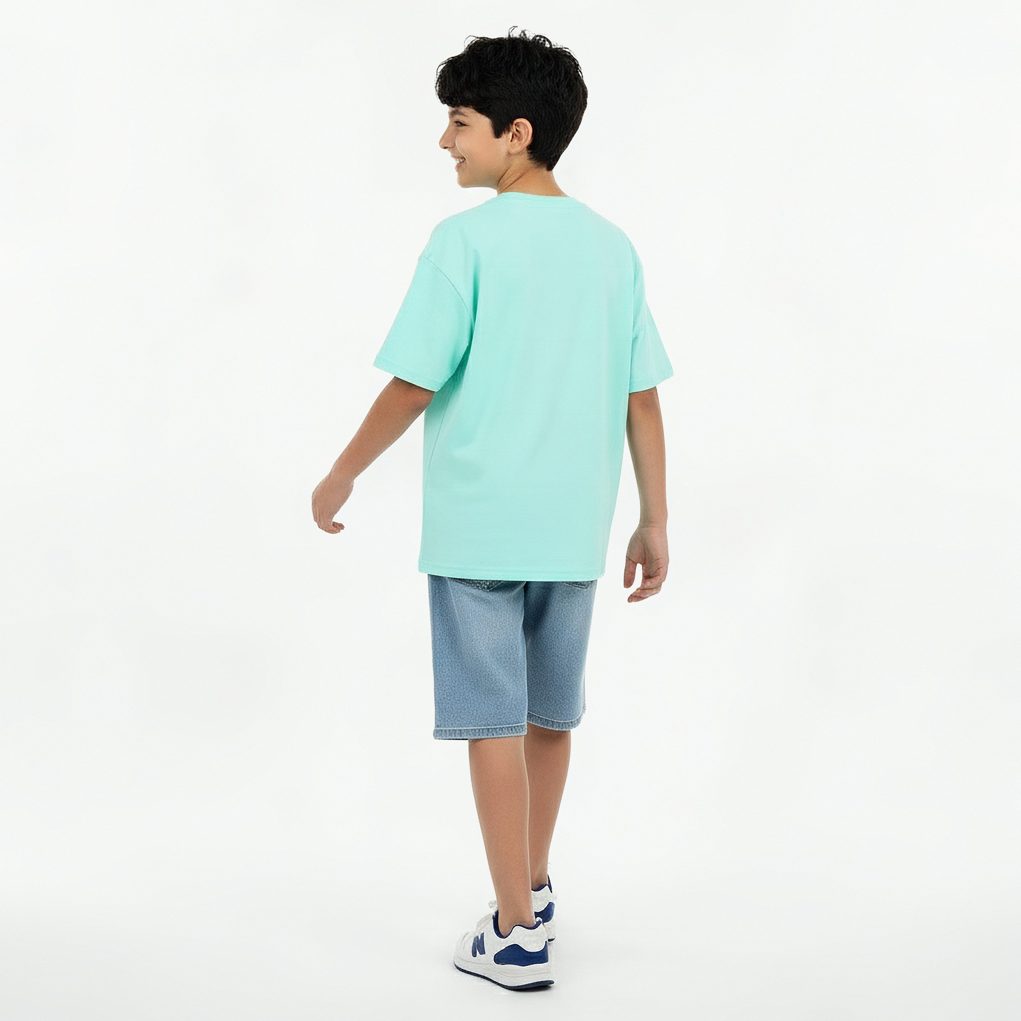Disney Crew Neck Short Sleeve T-shirt with Stumble Guys Print-boys-clothing-tshirtsandpolos-image-3