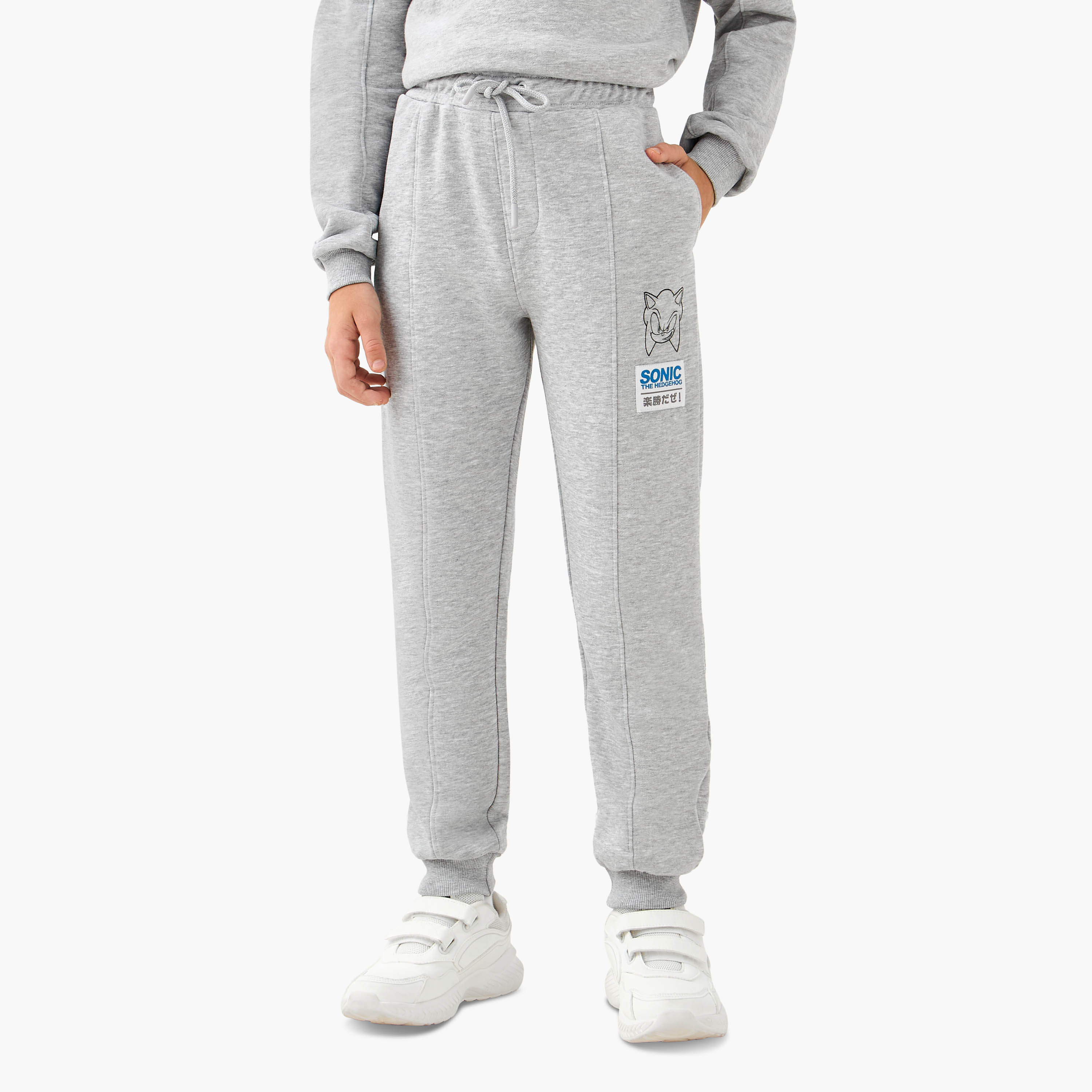 Hooded Neck Long Sleeve Sweatshirt and Joggers Set with Pockets-boys-clothing-setsandcoords-image-3