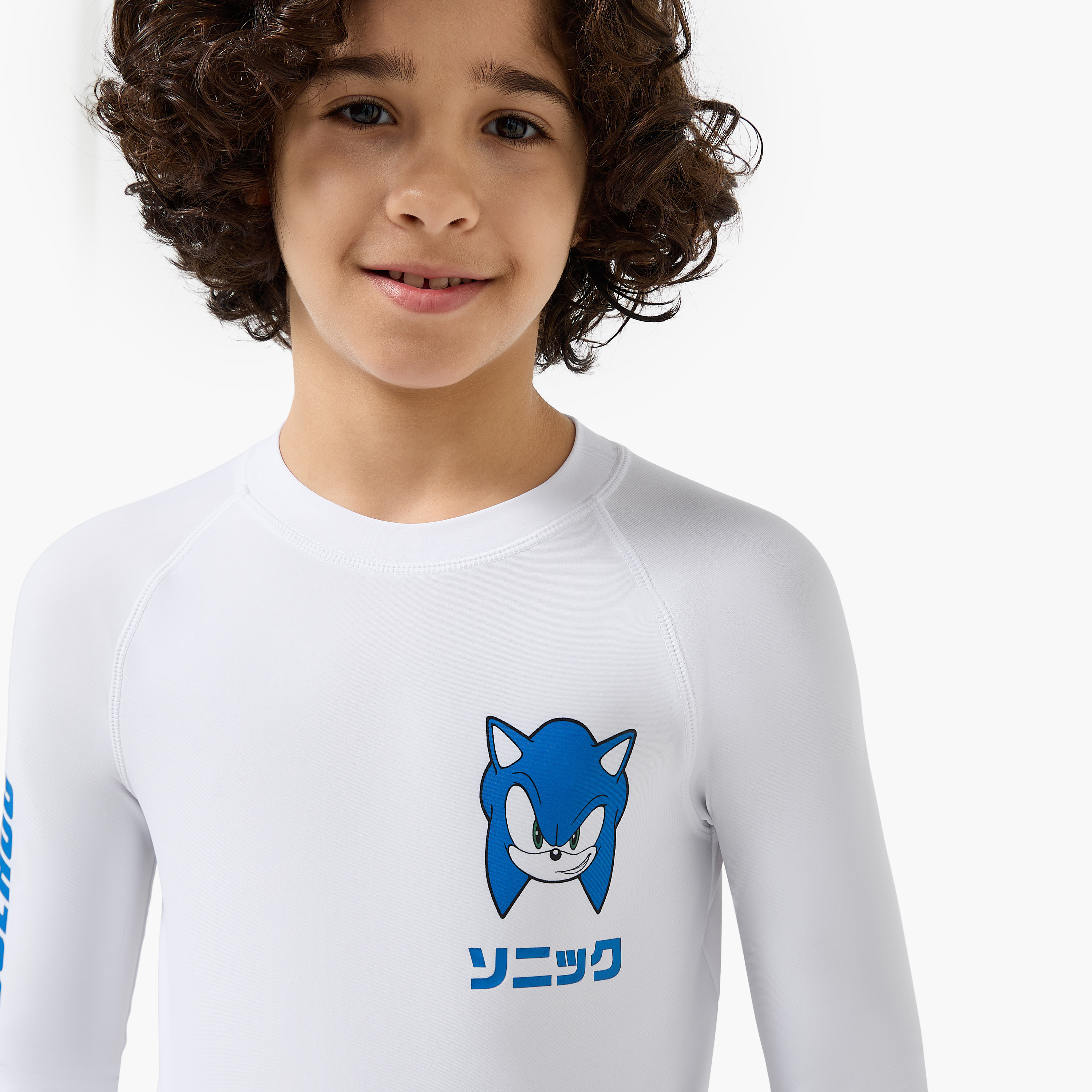 Boys Sonic the Hedgehog Print Swimwear Set-boys-clothing-swimwear-image-5